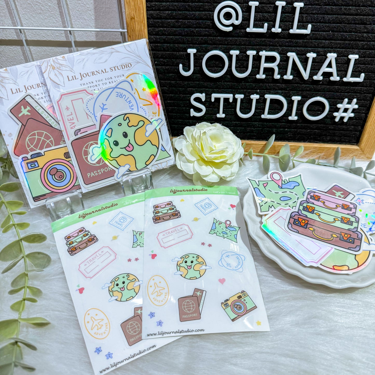 Travel Die Cut Stickers