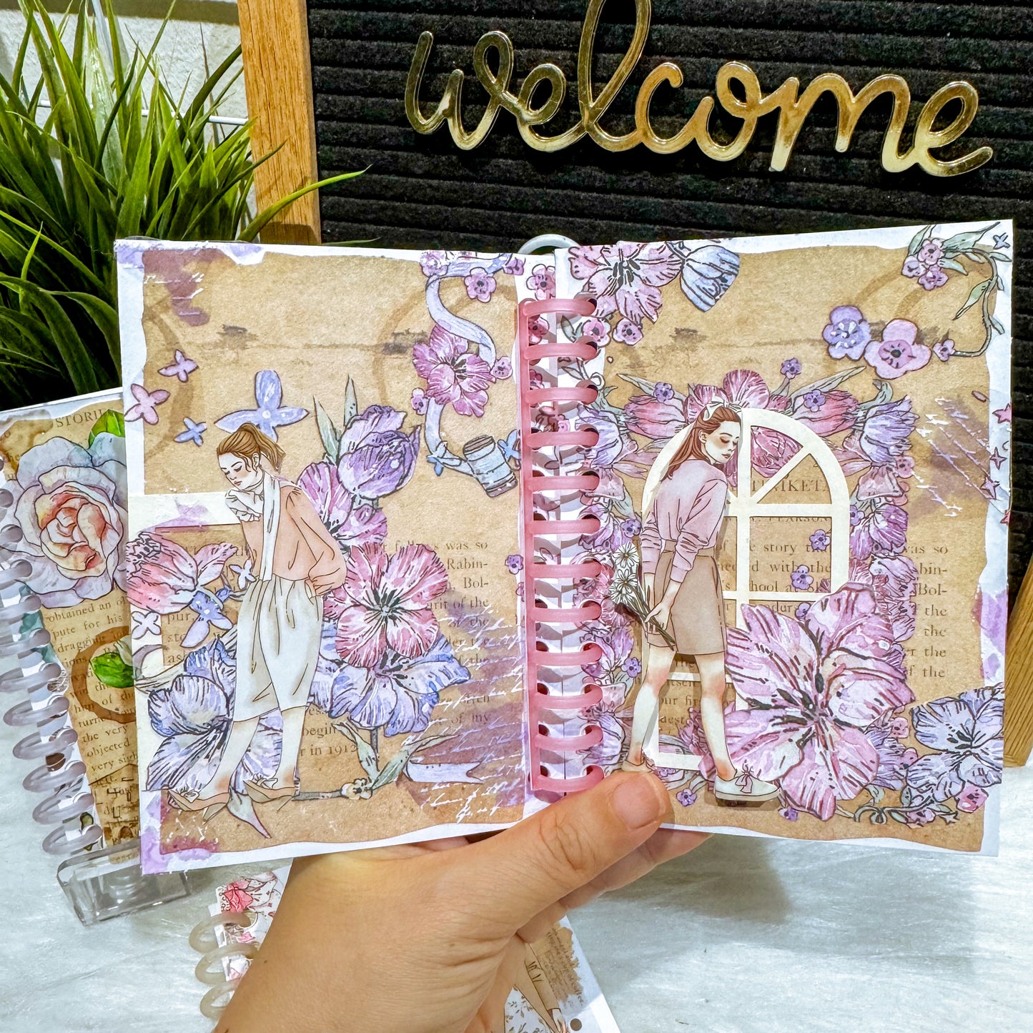 B7 Travel Notebook - Classic Girls_Vintage Garden