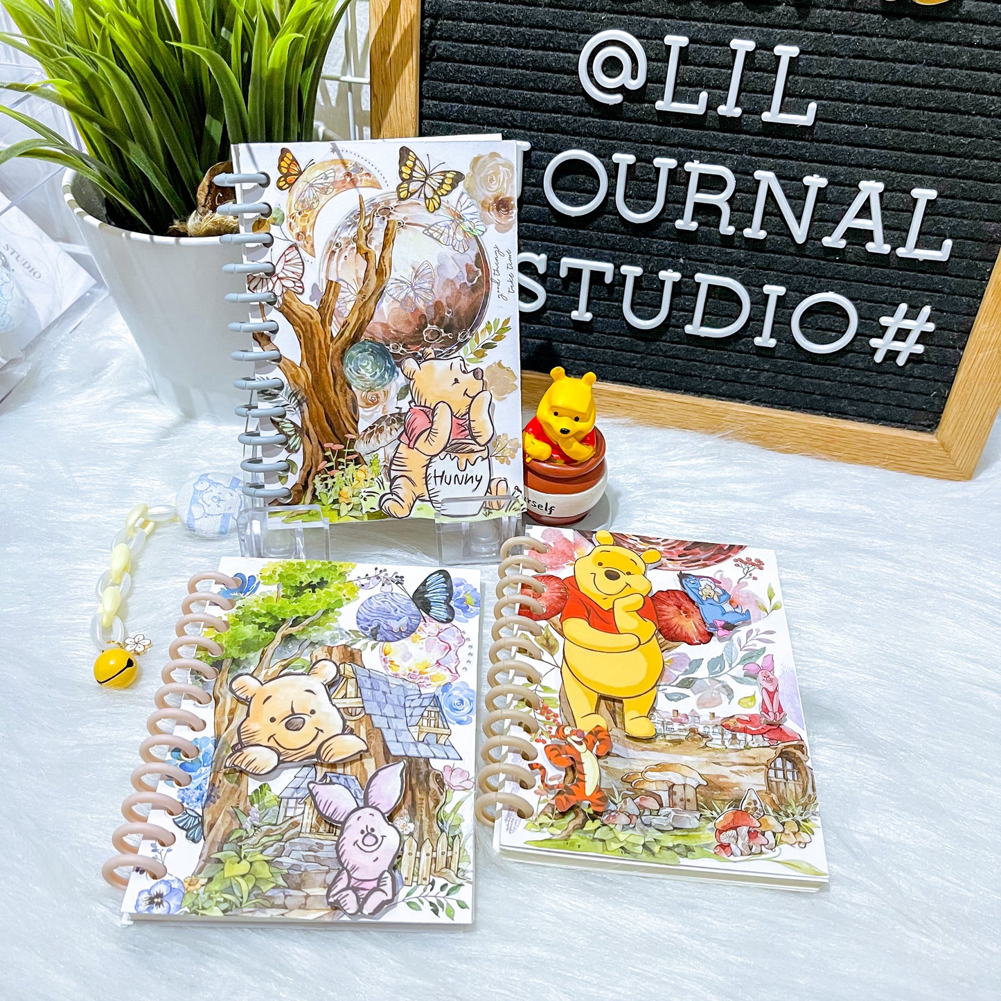 B7 Character Travel Notebook - Winnie the Pooh Enchanted Playground