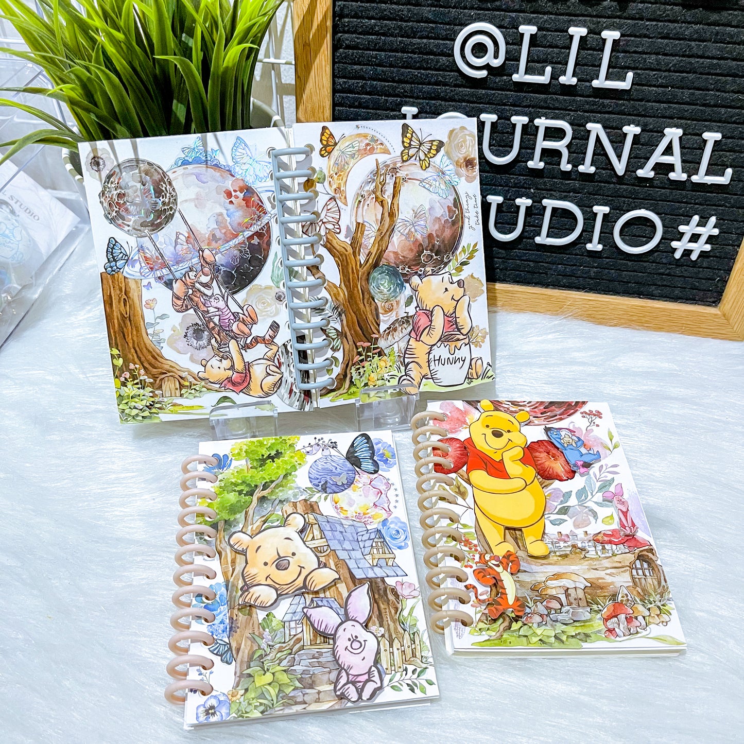 B7 Character Travel Notebook - Winnie the Pooh Enchanted Playground