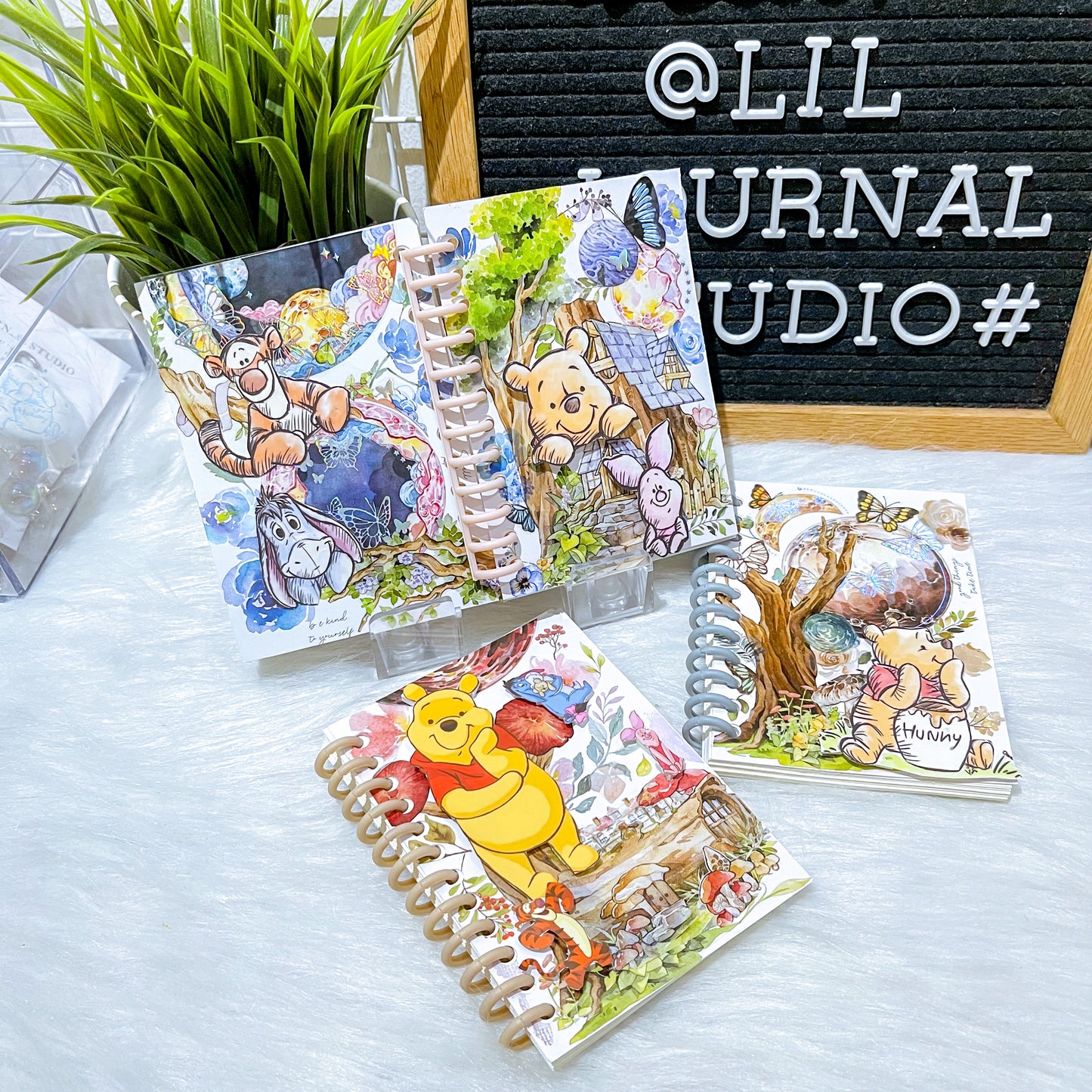 B7 Character Travel Notebook - Winnie the Pooh Enchanted Playground