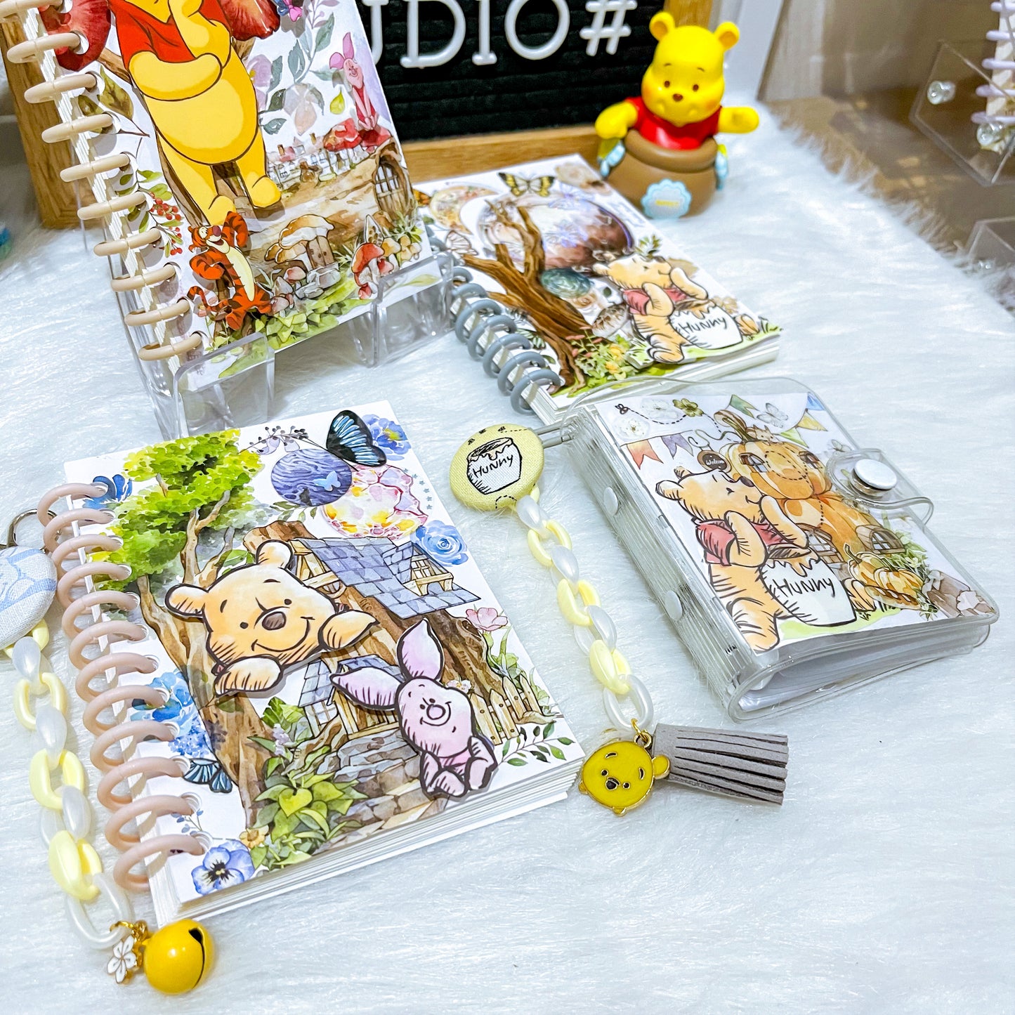 B7 Character Travel Notebook - Winnie the Pooh Enchanted Playground