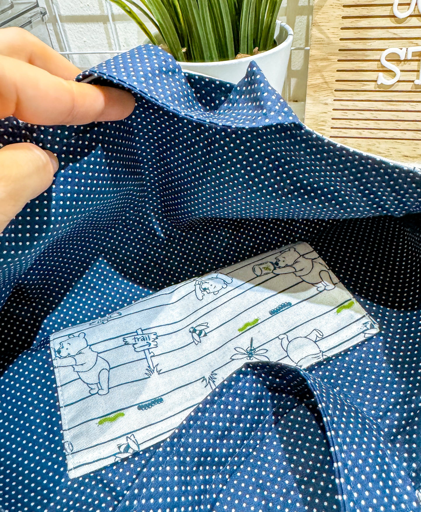 Blue Pooh Trail Tote Bag