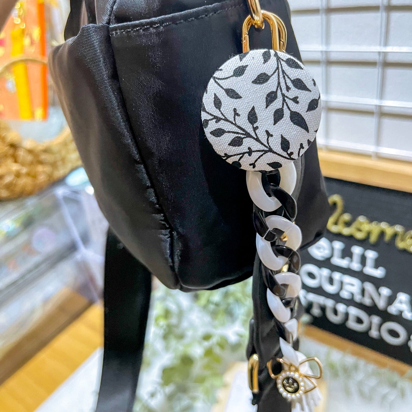 Key Charms - Classic Black & White