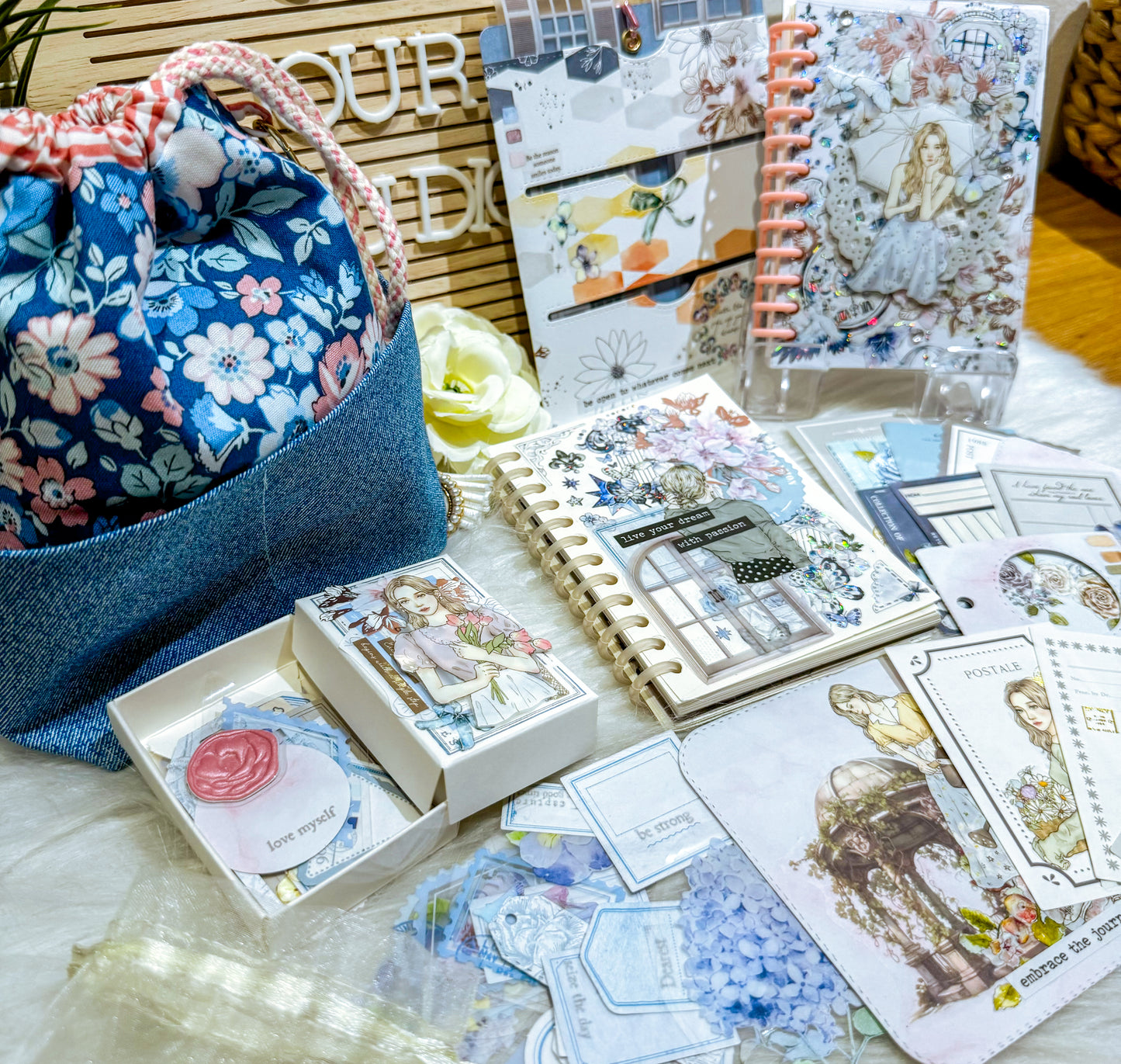 Floral Classic Girls Ephemera Kit