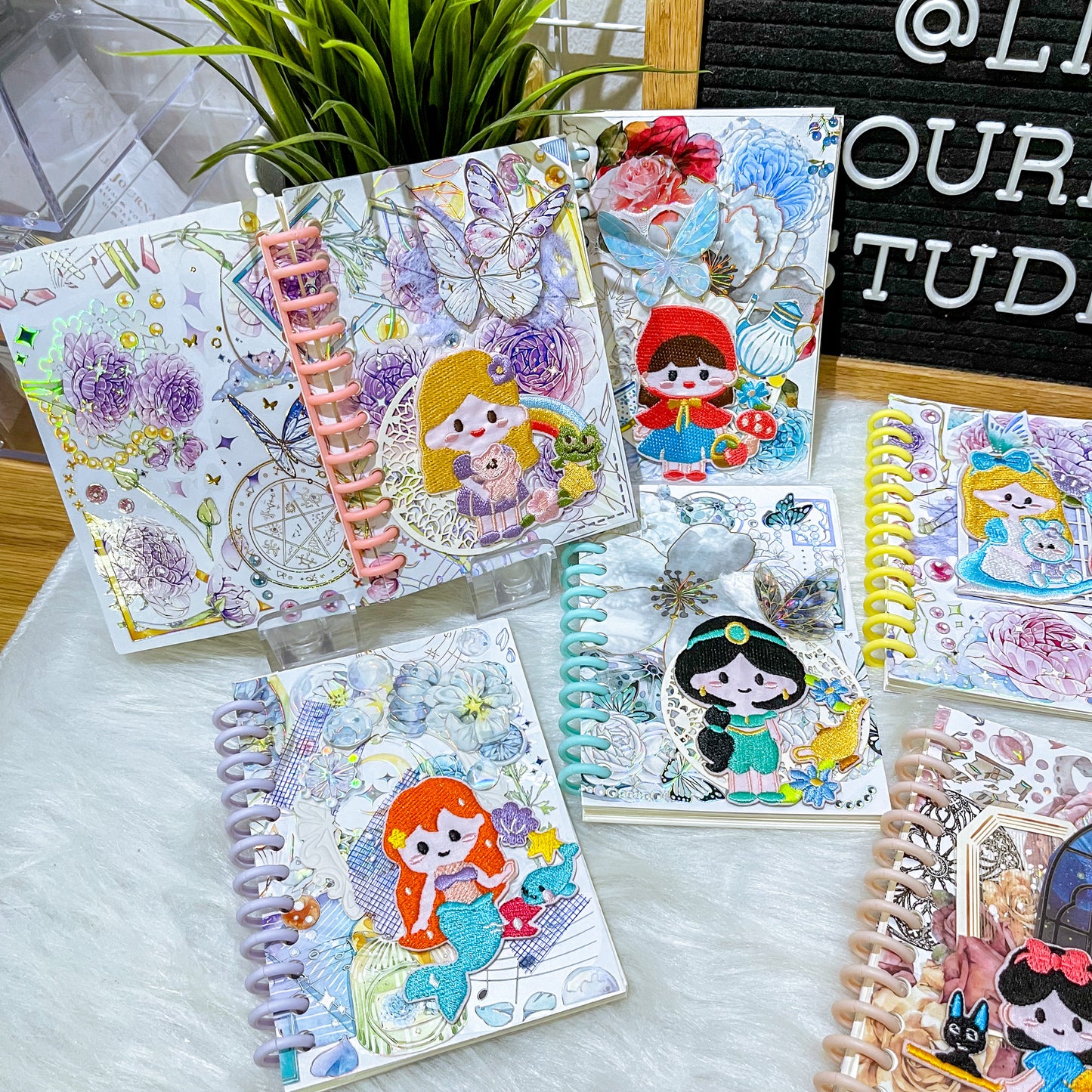 B7 Character Travel Notebook - Embroidery Princess