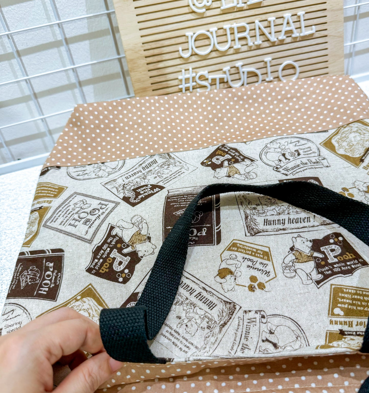 Latte Pooh Big Tote Bag