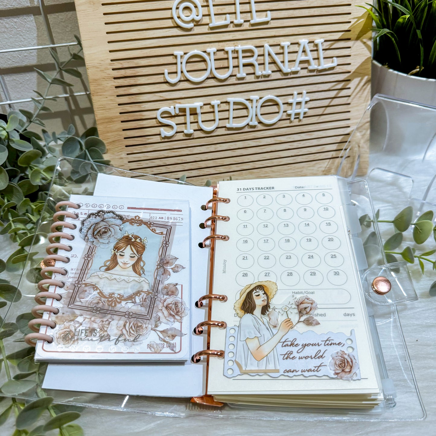 A6 Notebook + B7 Sticker Bundle ~ Rosie Sweetheart