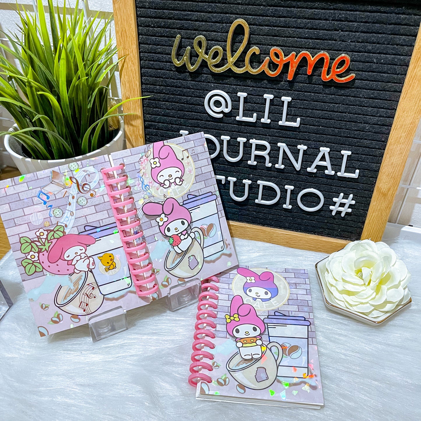 B7 Character Travel Notebook - Cafe (Pastel) - Melody