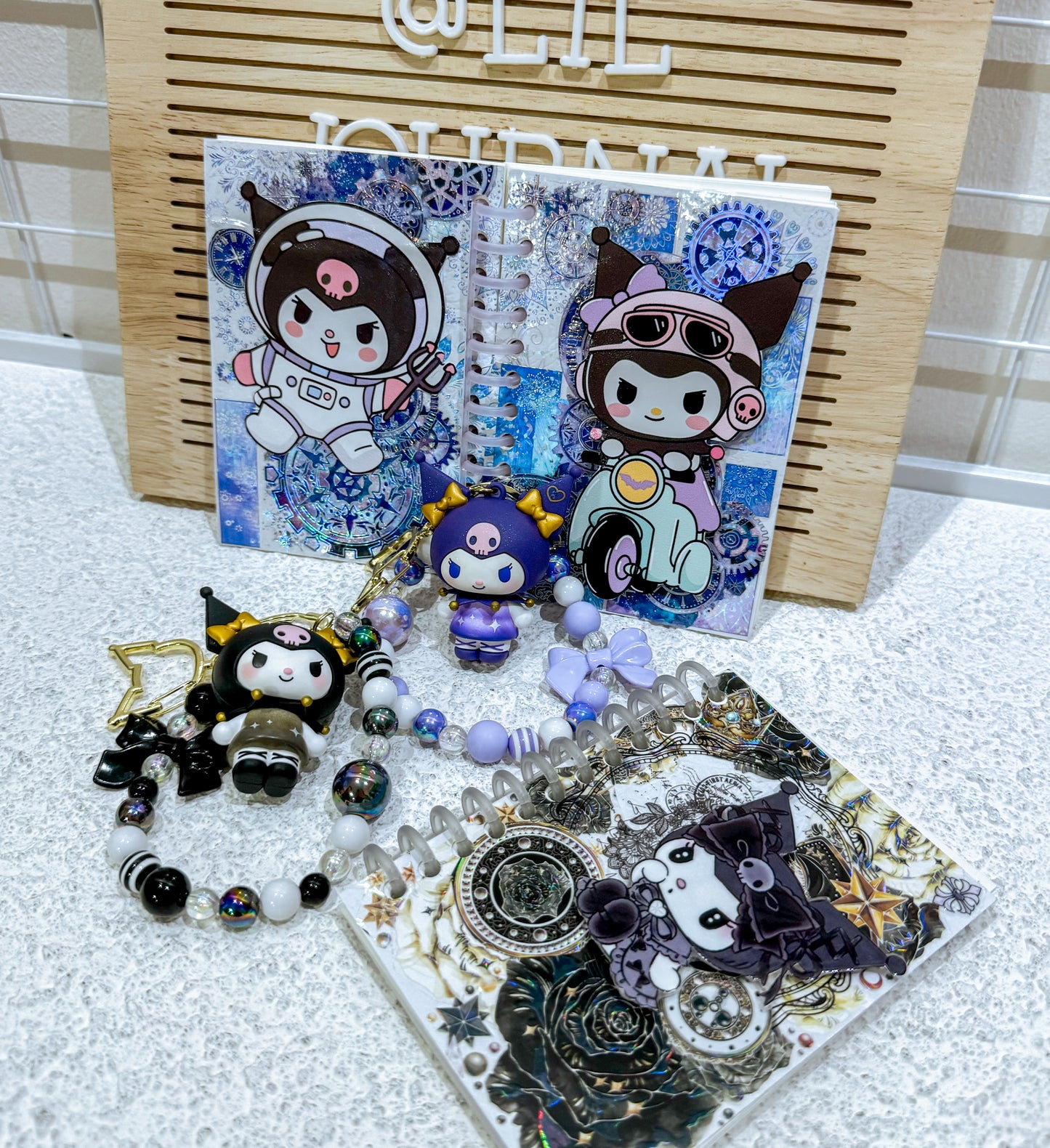 B7 Travel Notebook - Kuromi Charms