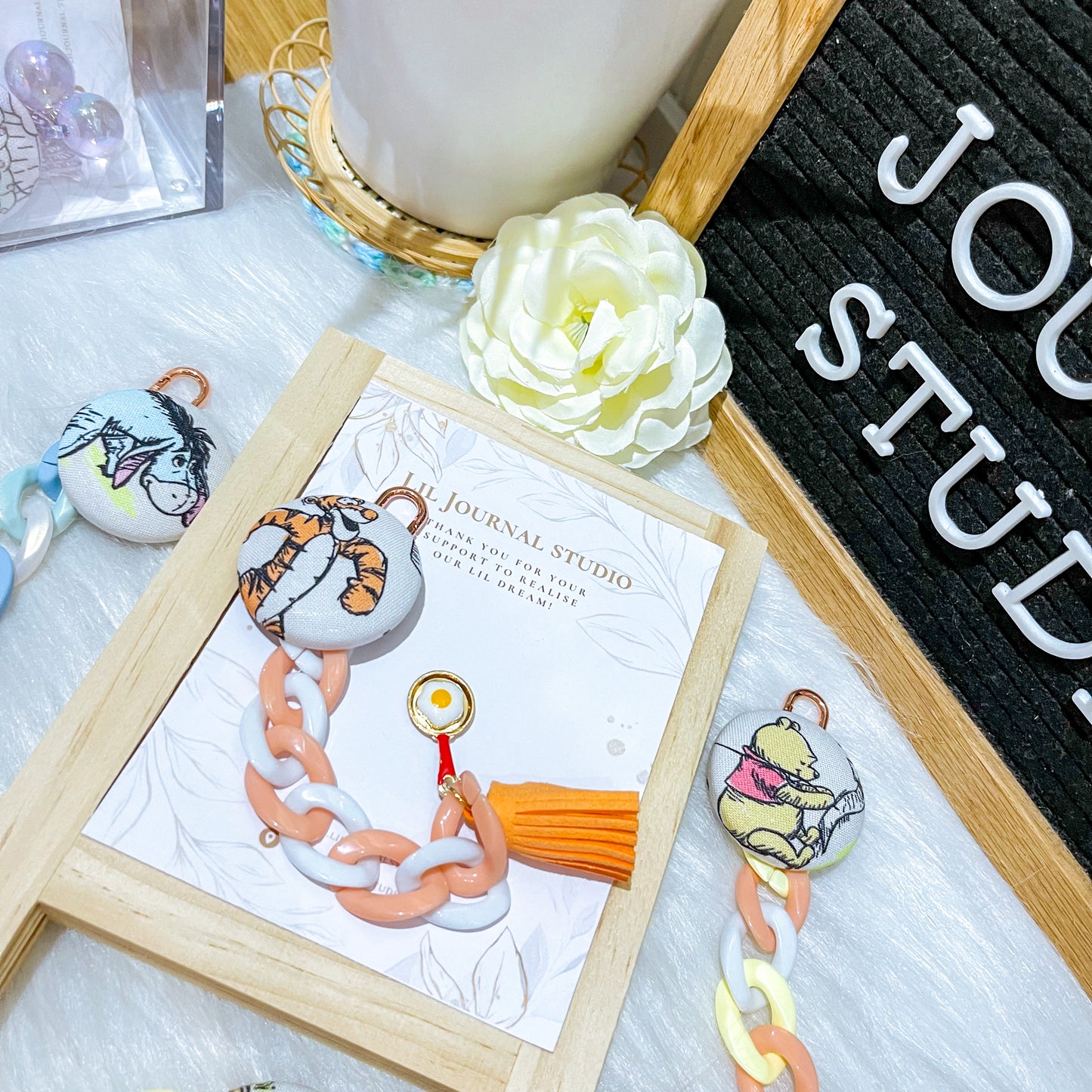 Key Charms - Pooh Cafe Fun