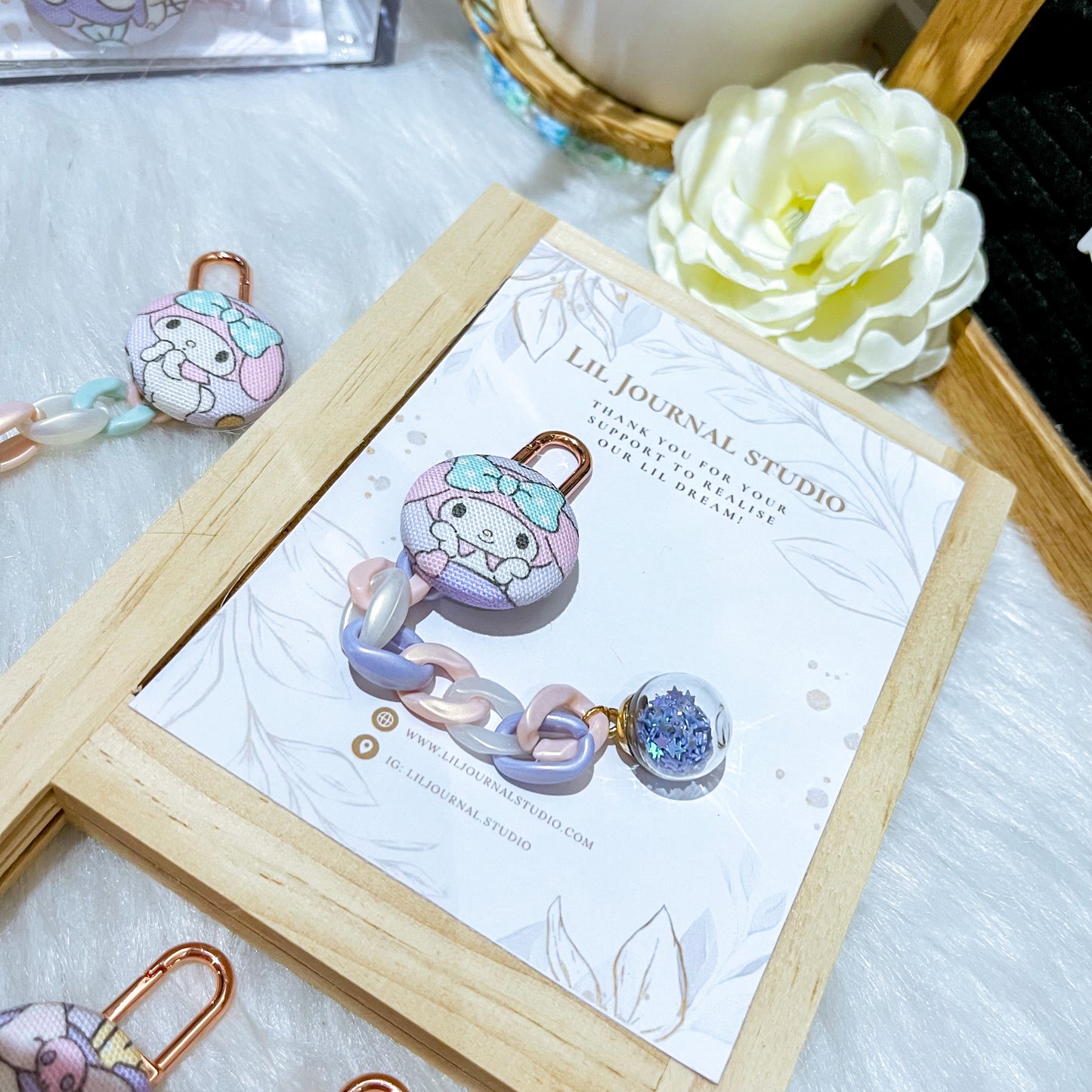 Key Charms - Sanrio Melody and Kuromi