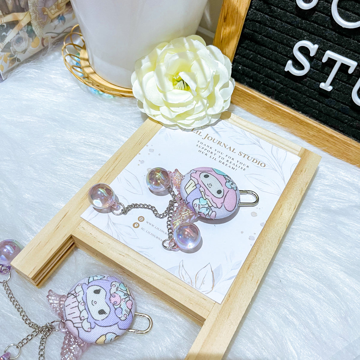 Key Charms - Crystal Melody and Kuromi Cupcakes