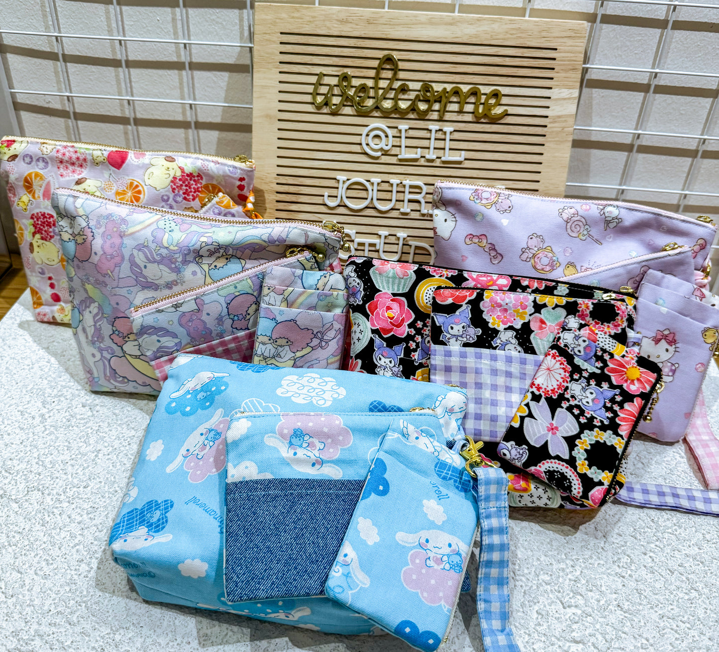 Sanrio 3 in 1 Zipper Pouch