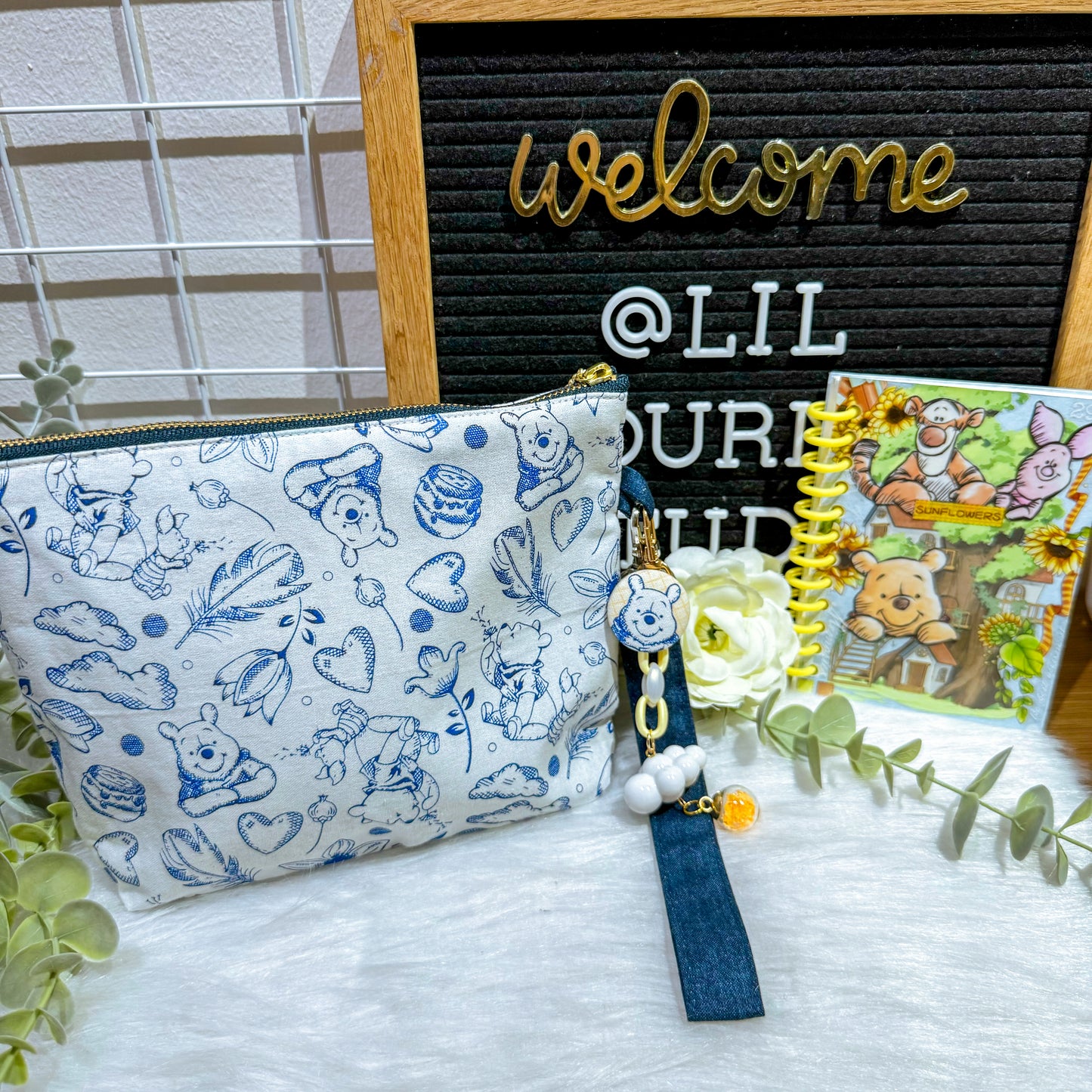 Blue Pooh Base Pouch