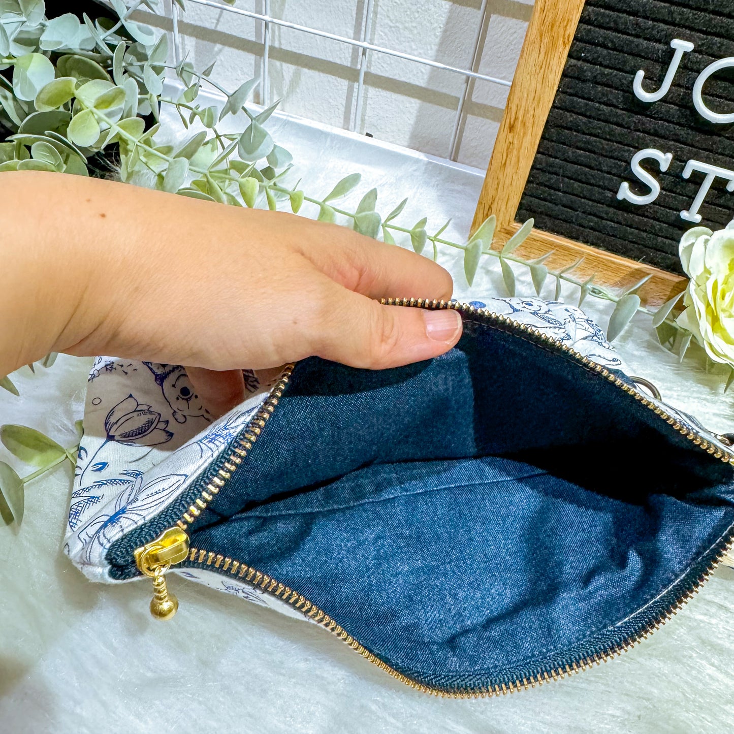 Blue Pooh Base Pouch