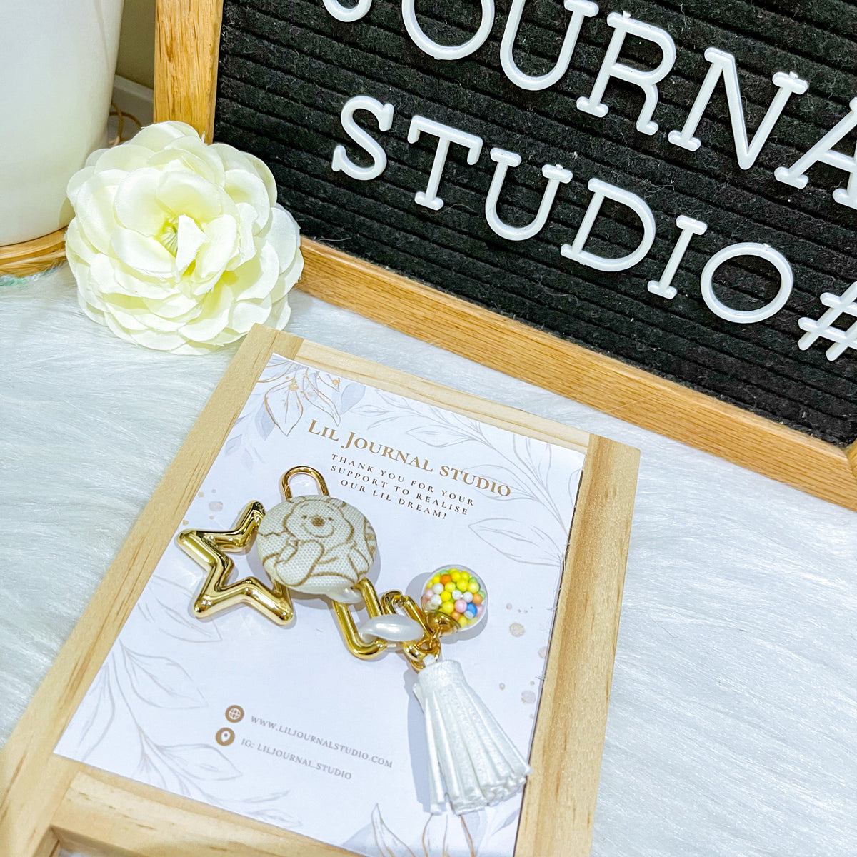 Dainty Key Charms - Pooh Special
