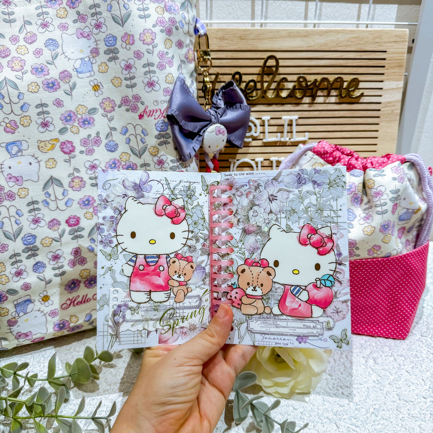 Lavender Hello Kitty Everyday Totebag Set