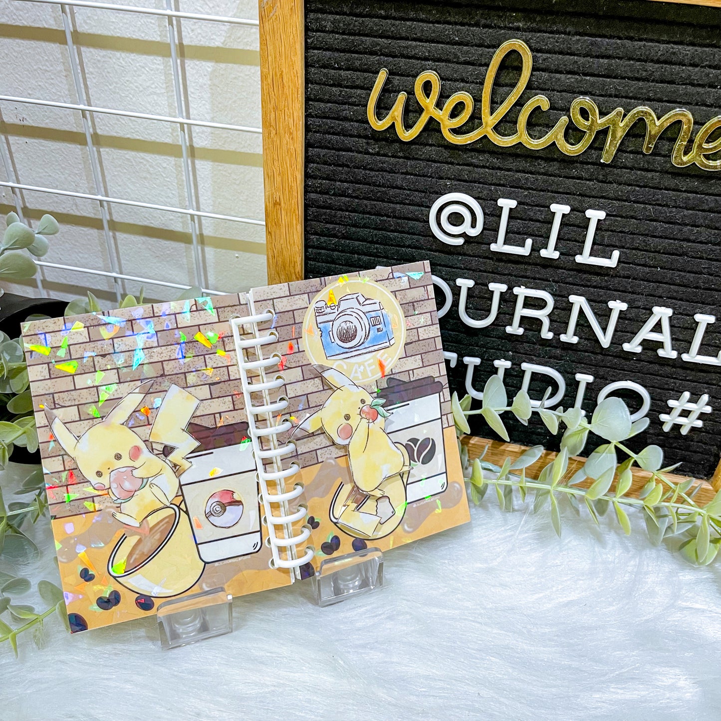 B7 Character Travel Notebook - Cafe (Nature) - Pikachu