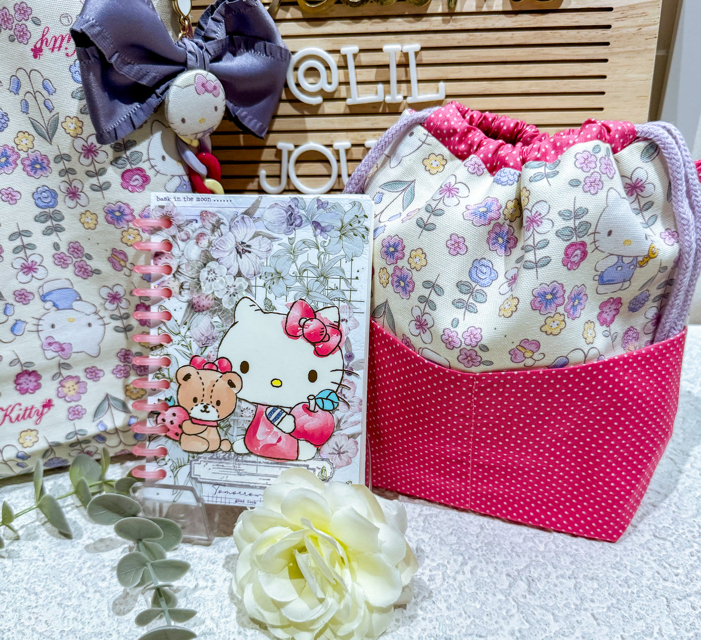 Lavender Hello Kitty Everyday Totebag Set
