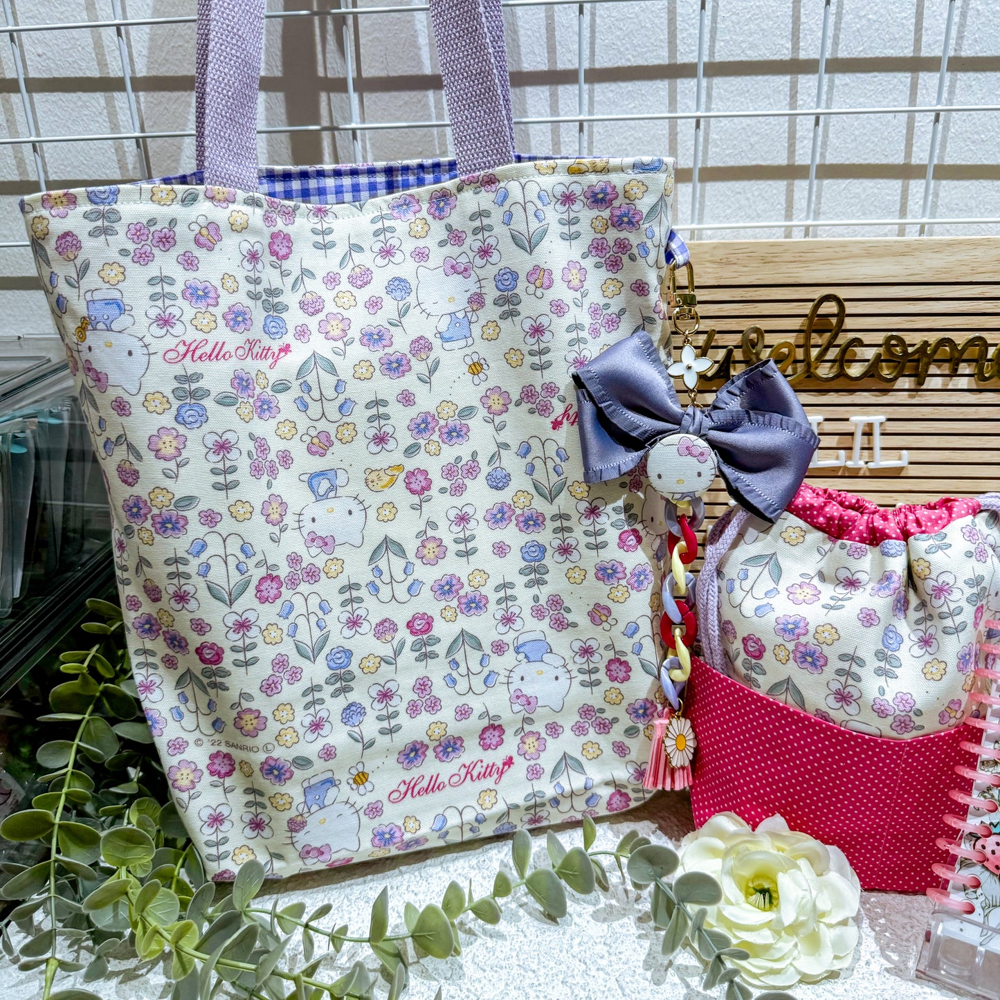 Lavender Hello Kitty Everyday Totebag Set
