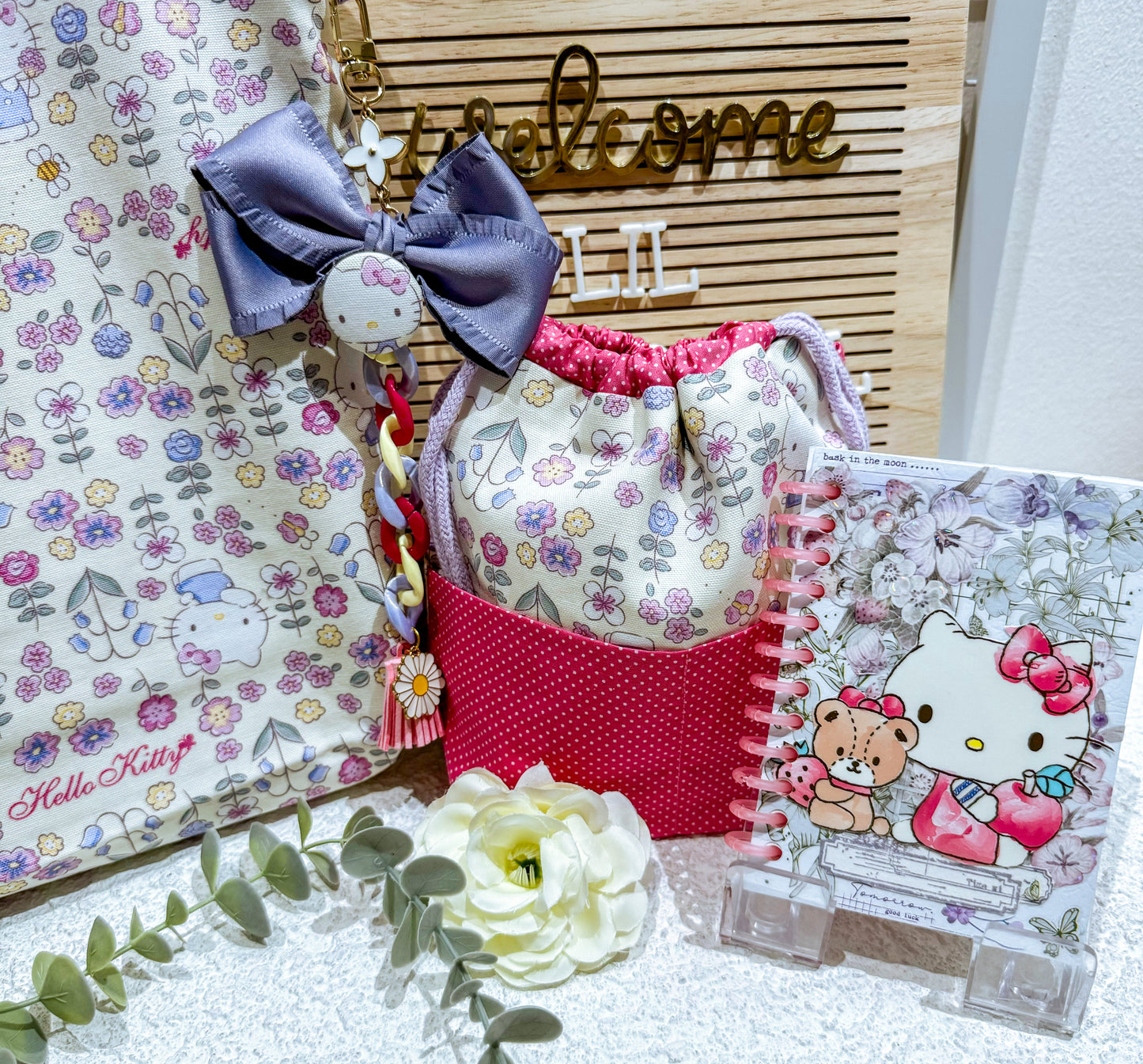 Lavender Hello Kitty Everyday Totebag Set