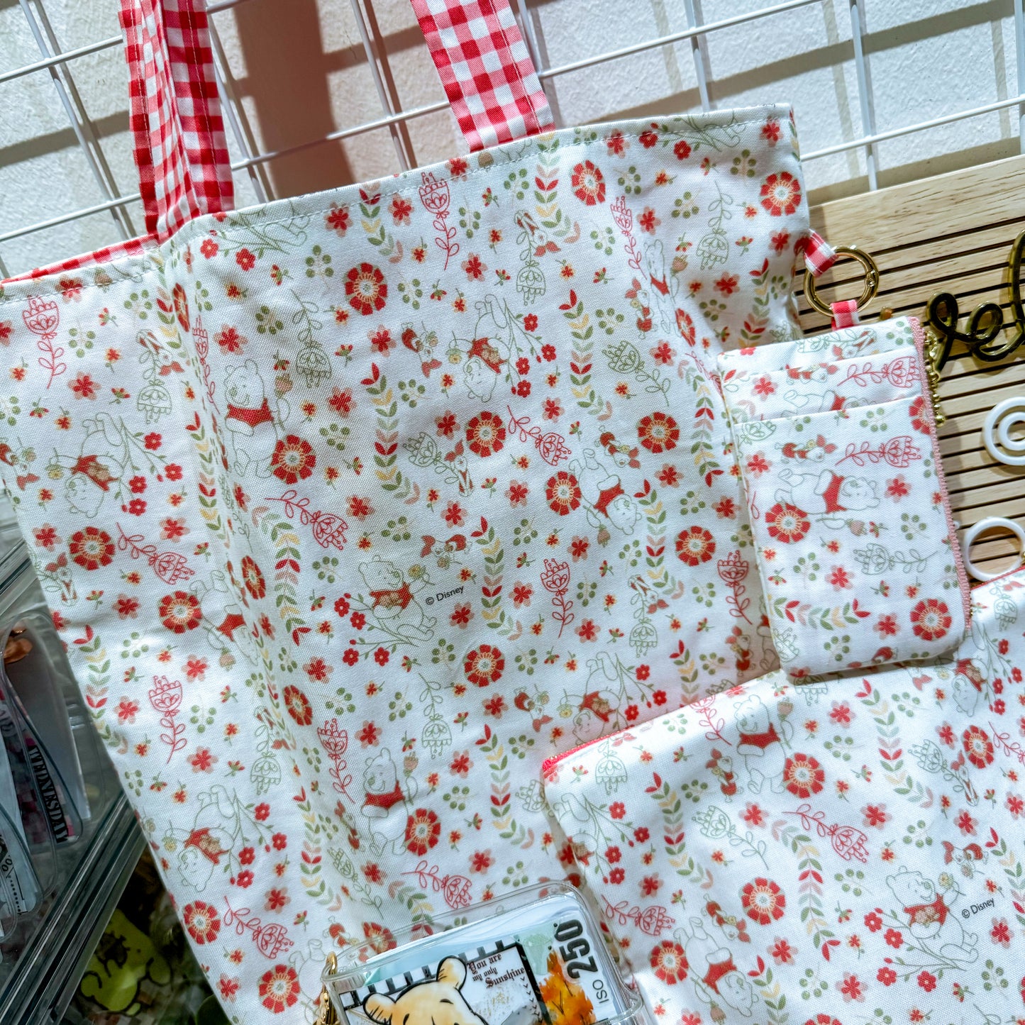 Classic Pooh Red Gingham Garden Bundle