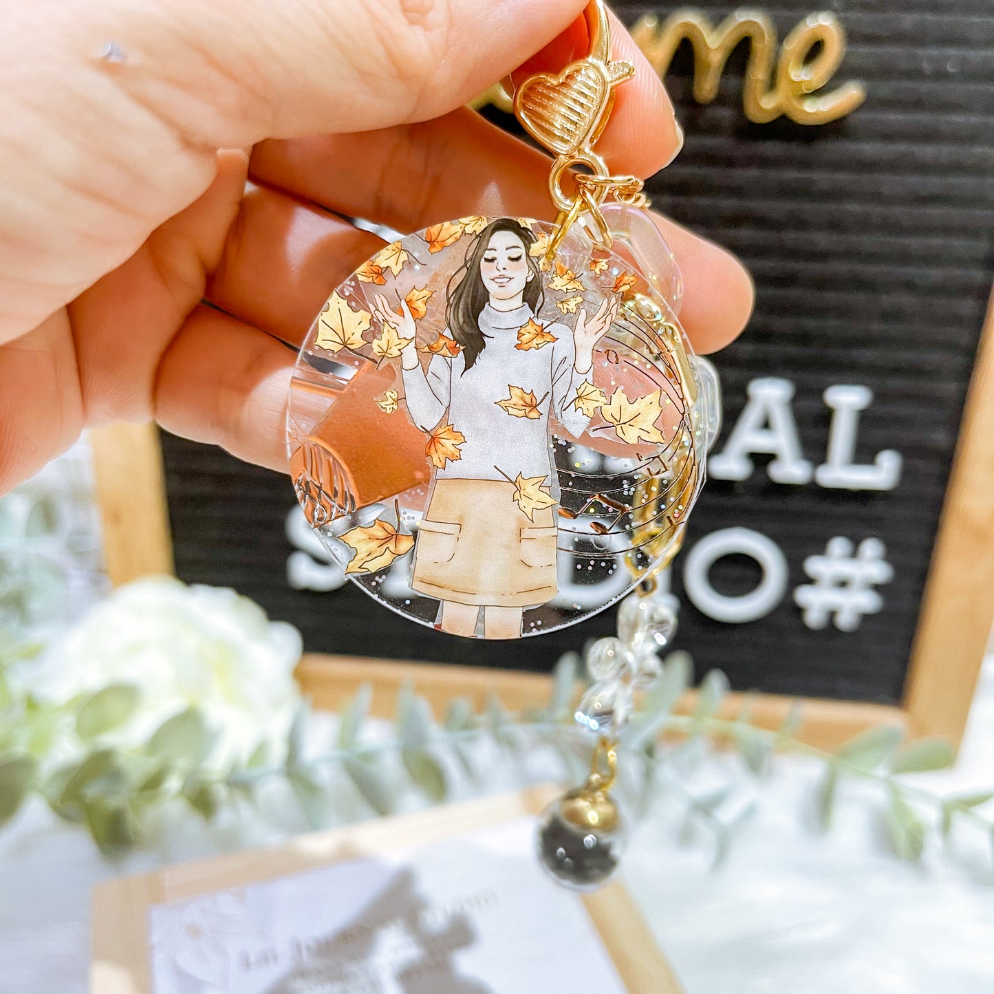 Autumn Musical Classic Girls Key Charm