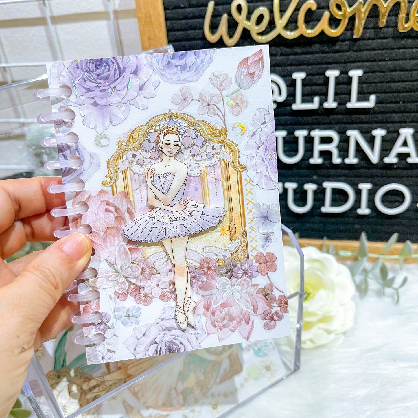 B7 Travel Notebook - Ballerina Garden Dance