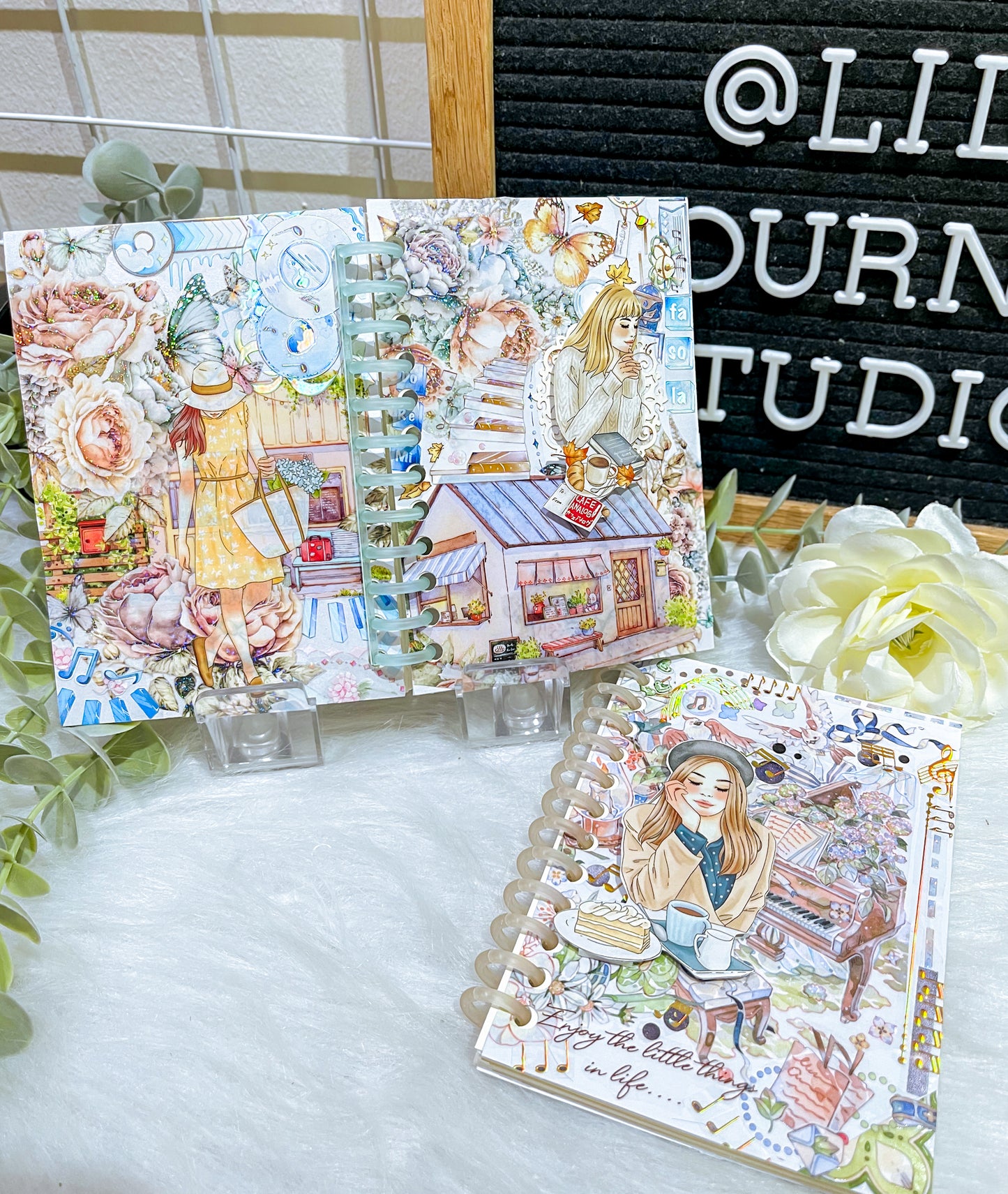 B7 Travel Notebook - Musical Cafe Classic Girls