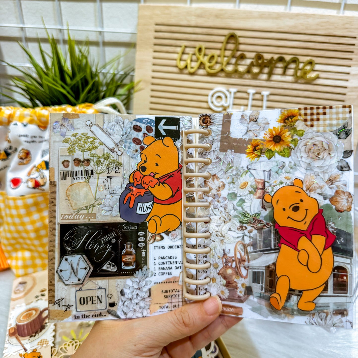 Pooh Cafe Coffee Ephemera Kit