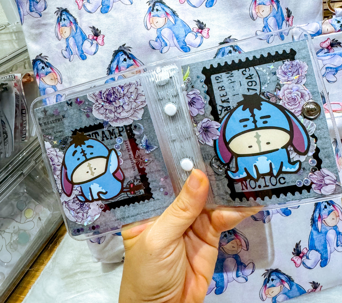 Watercolor Eeyore Blue Gingham Bundle