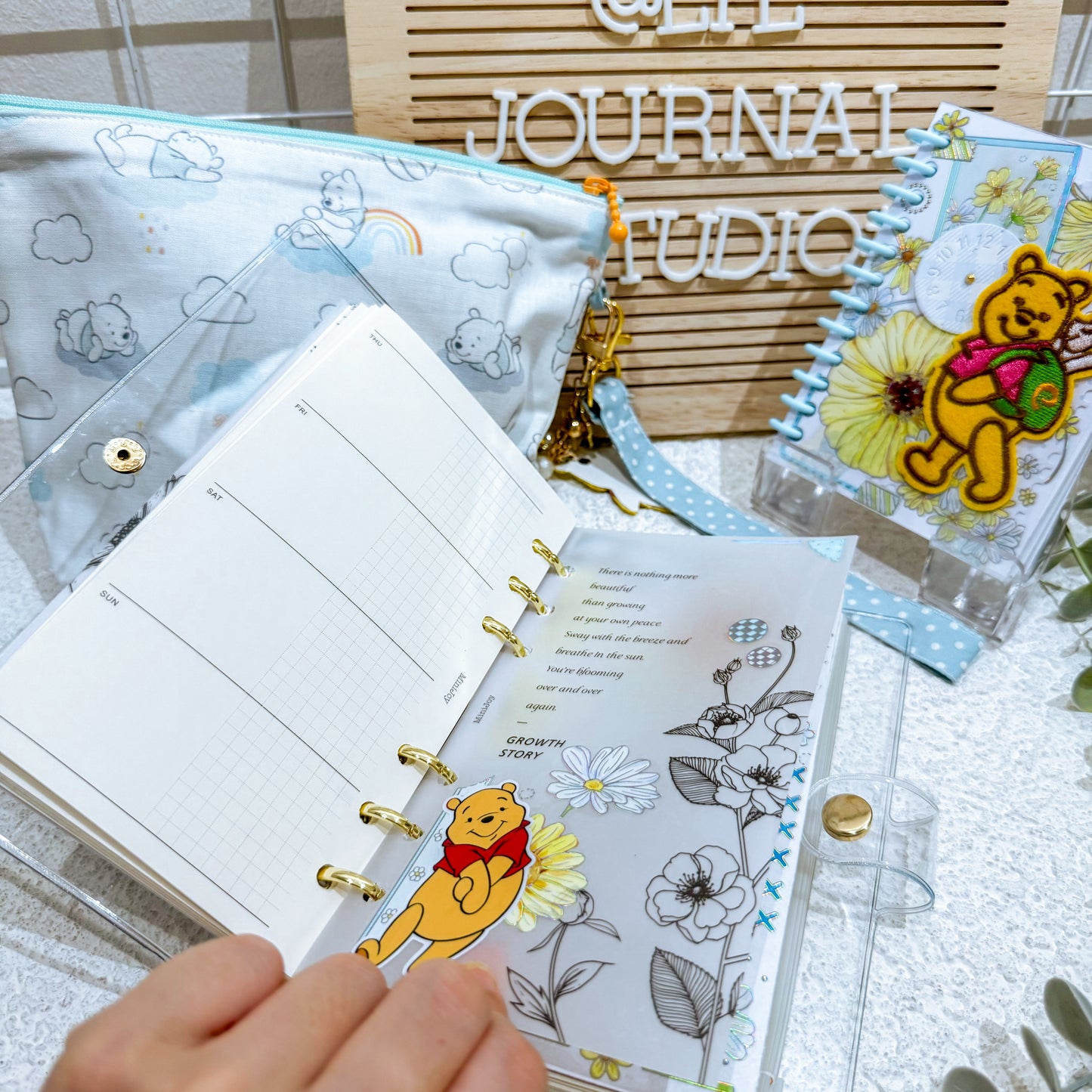 Special A6 Notebook + B7 Sticker Bundle ~ Embroidery