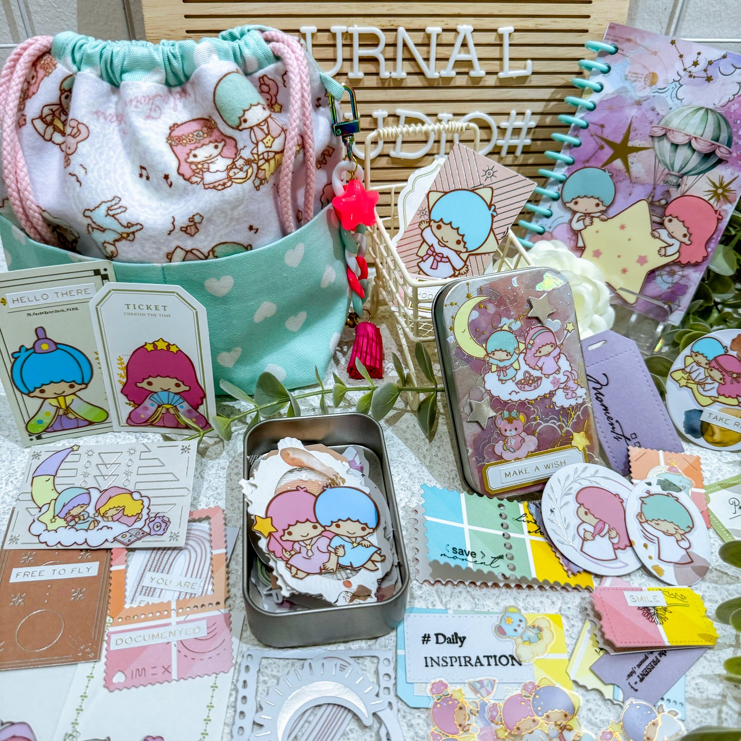 Make A Wish Little Twin Star Ephemera Mini Kit