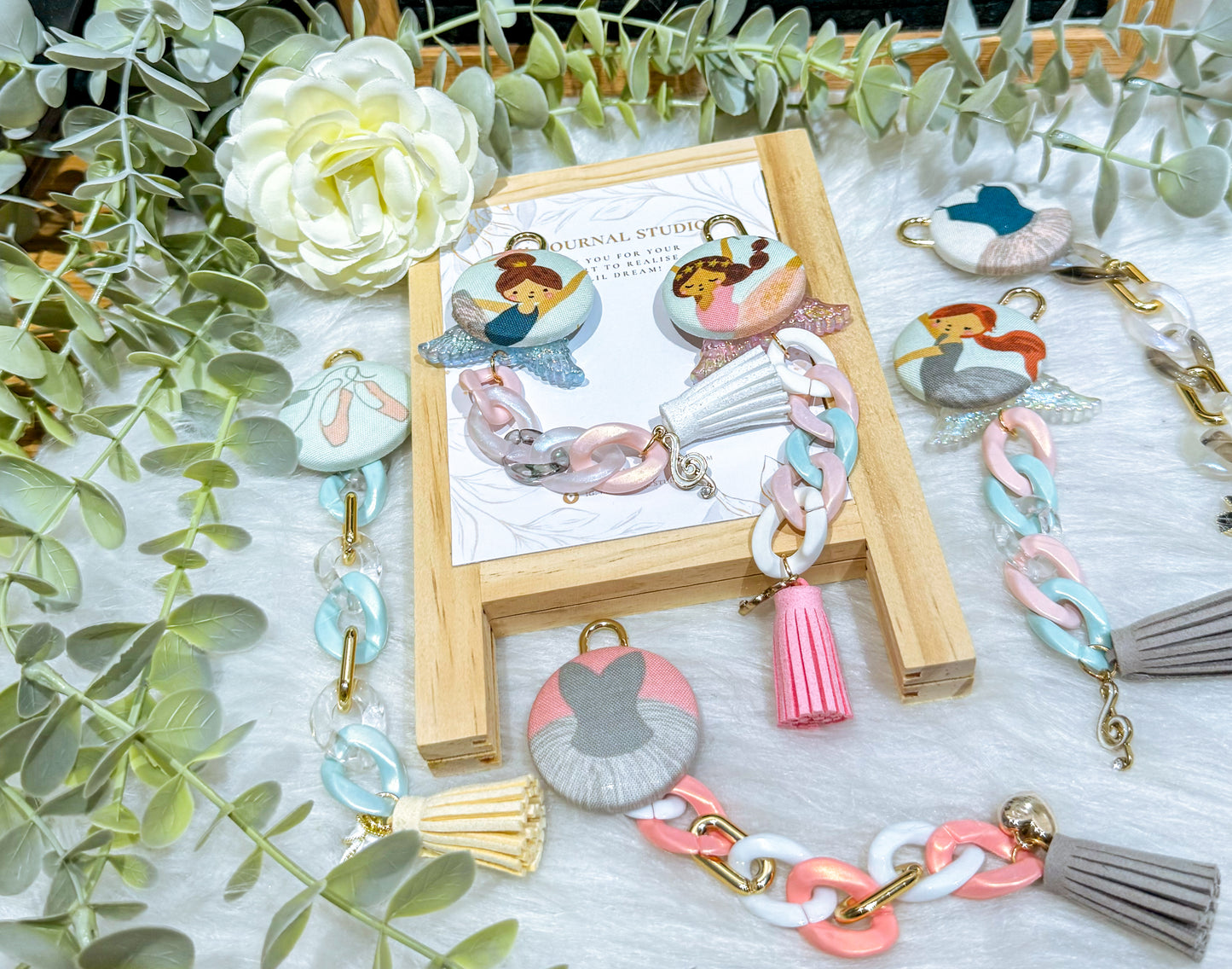 Key Charms - Pastel Ballerina
