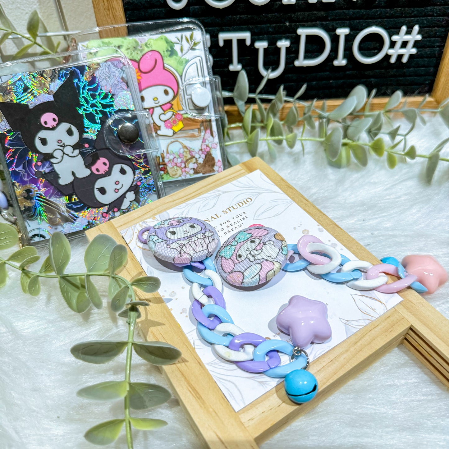 Key Charms - My Melody and Kuromi Star