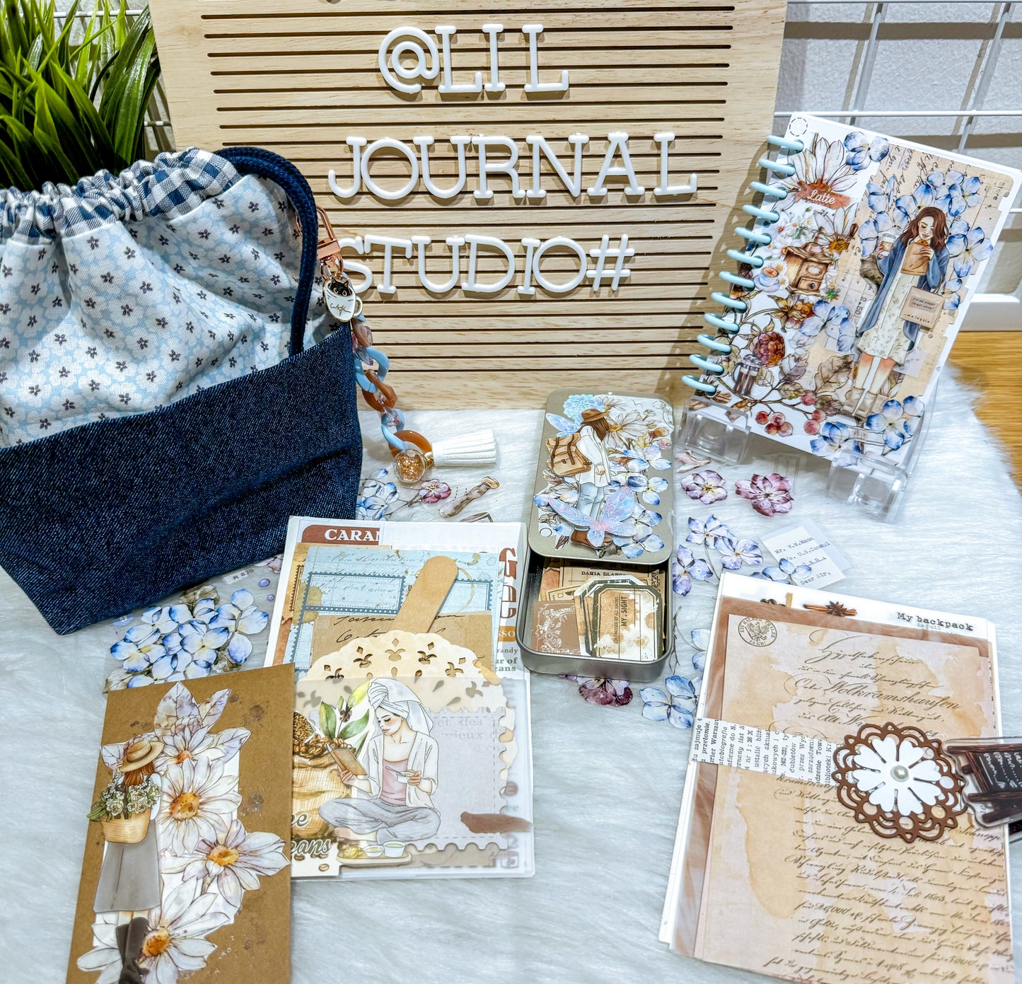 Classic Girls Coffee Cafe Ephemera Kit