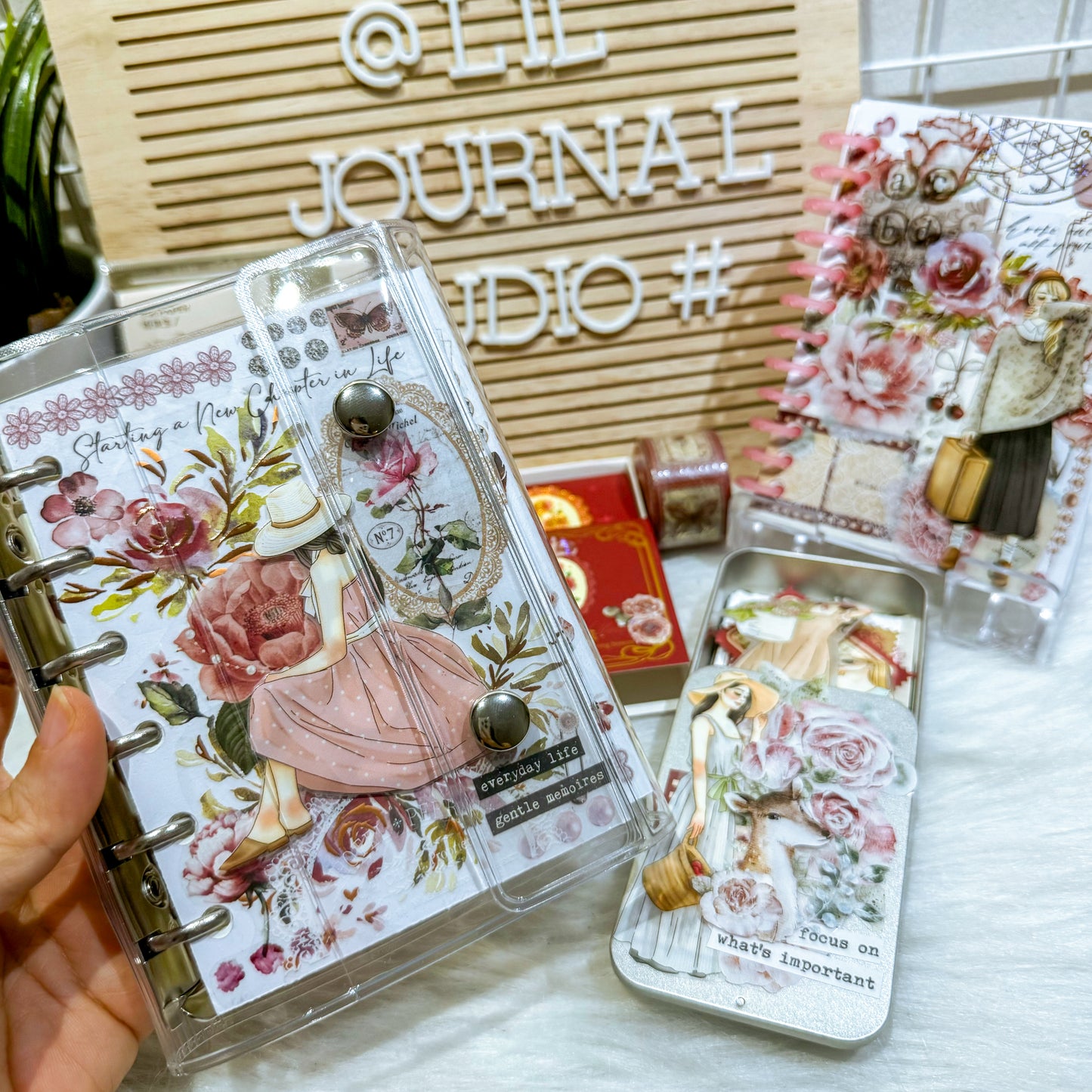 Classic Girls Rose Garden Mini Ephemera Kit