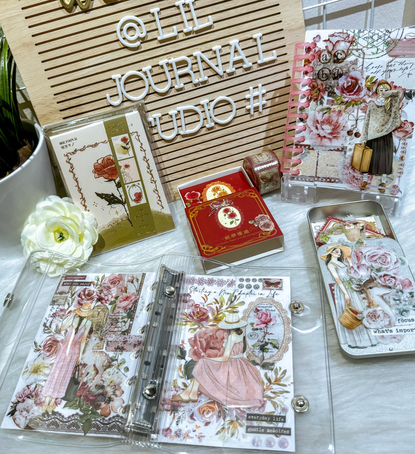 Classic Girls Rose Garden Mini Ephemera Kit