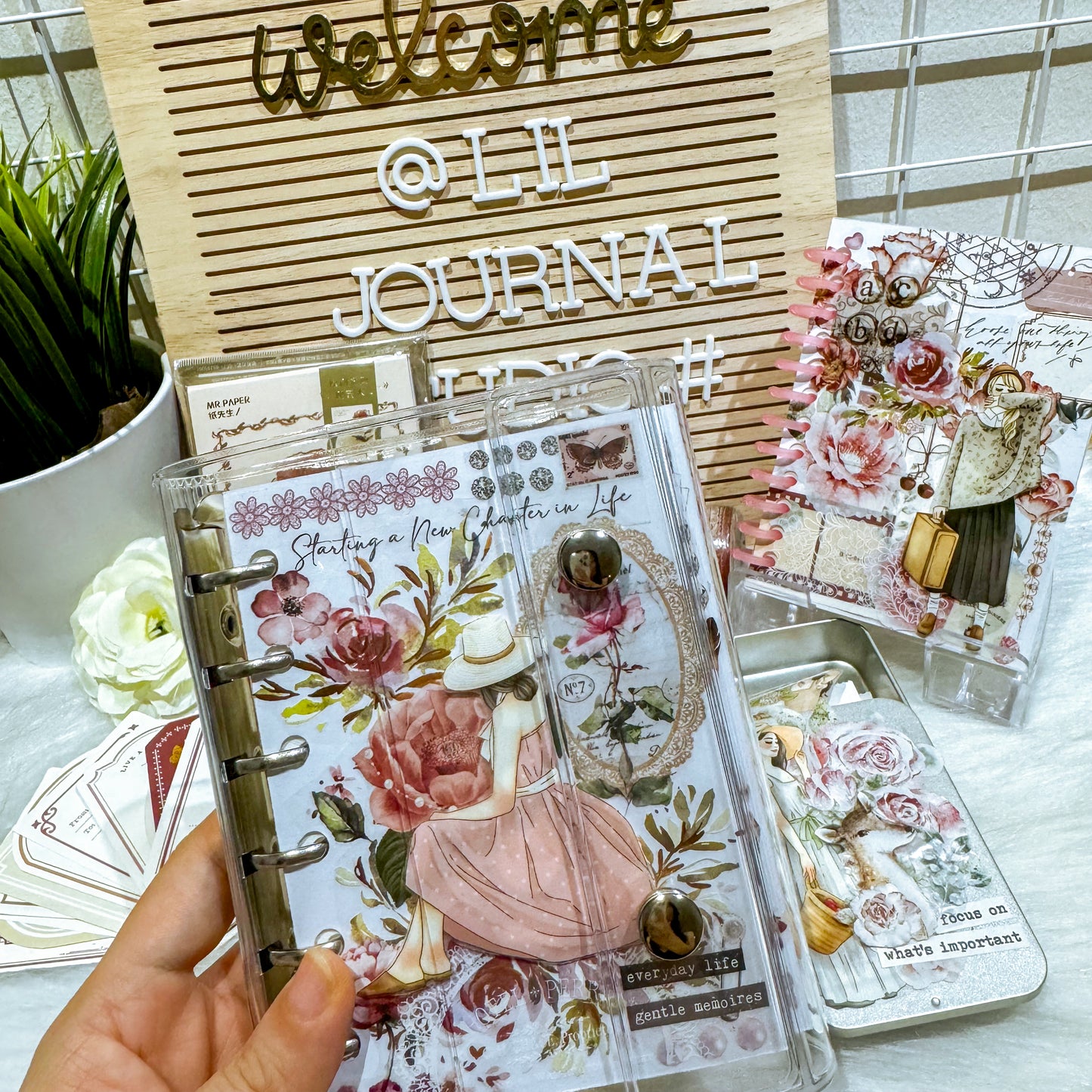 Classic Girls Rose Garden Mini Ephemera Kit