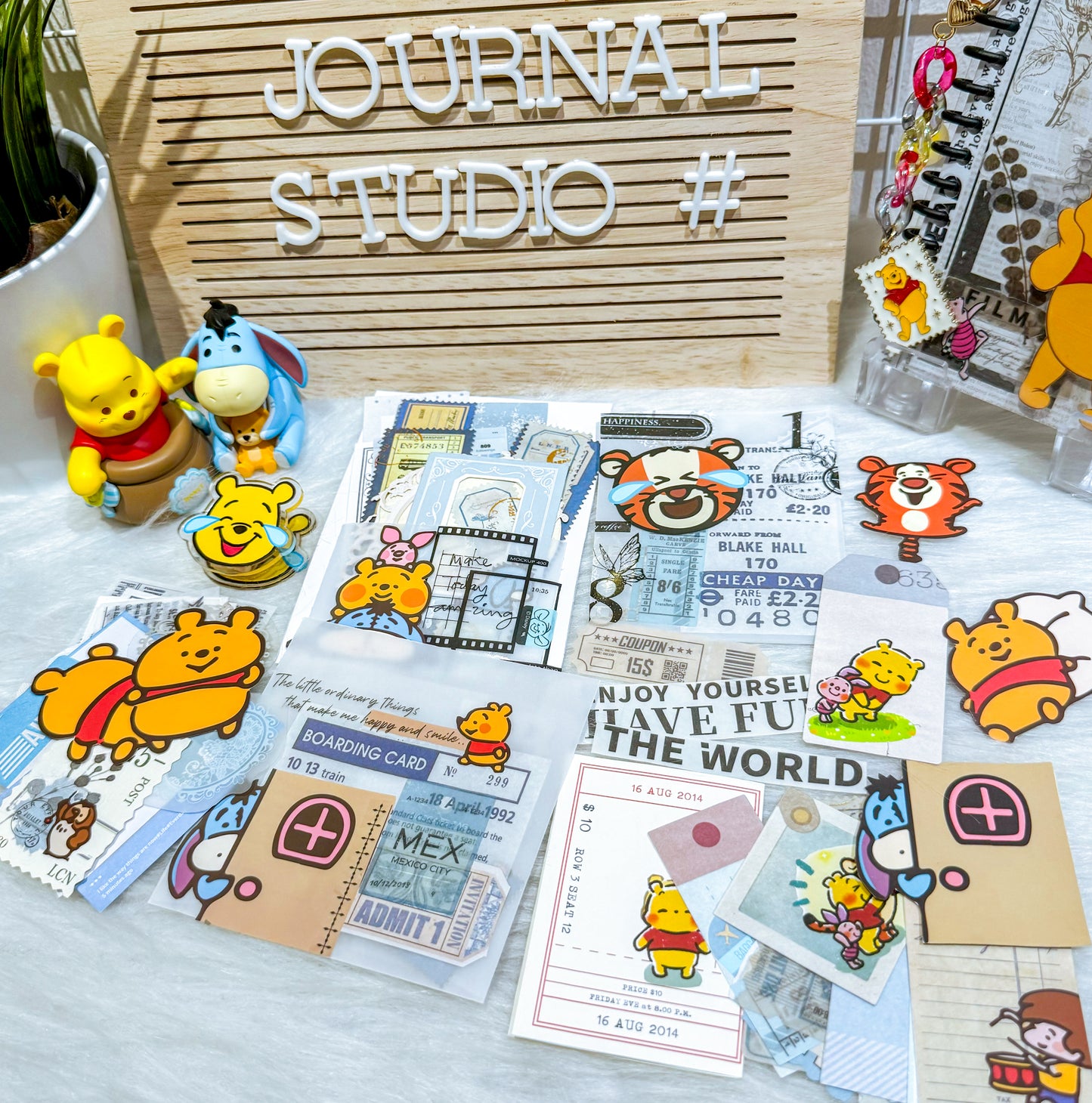 *No Frills* Adventure Pooh Ephemera Kit