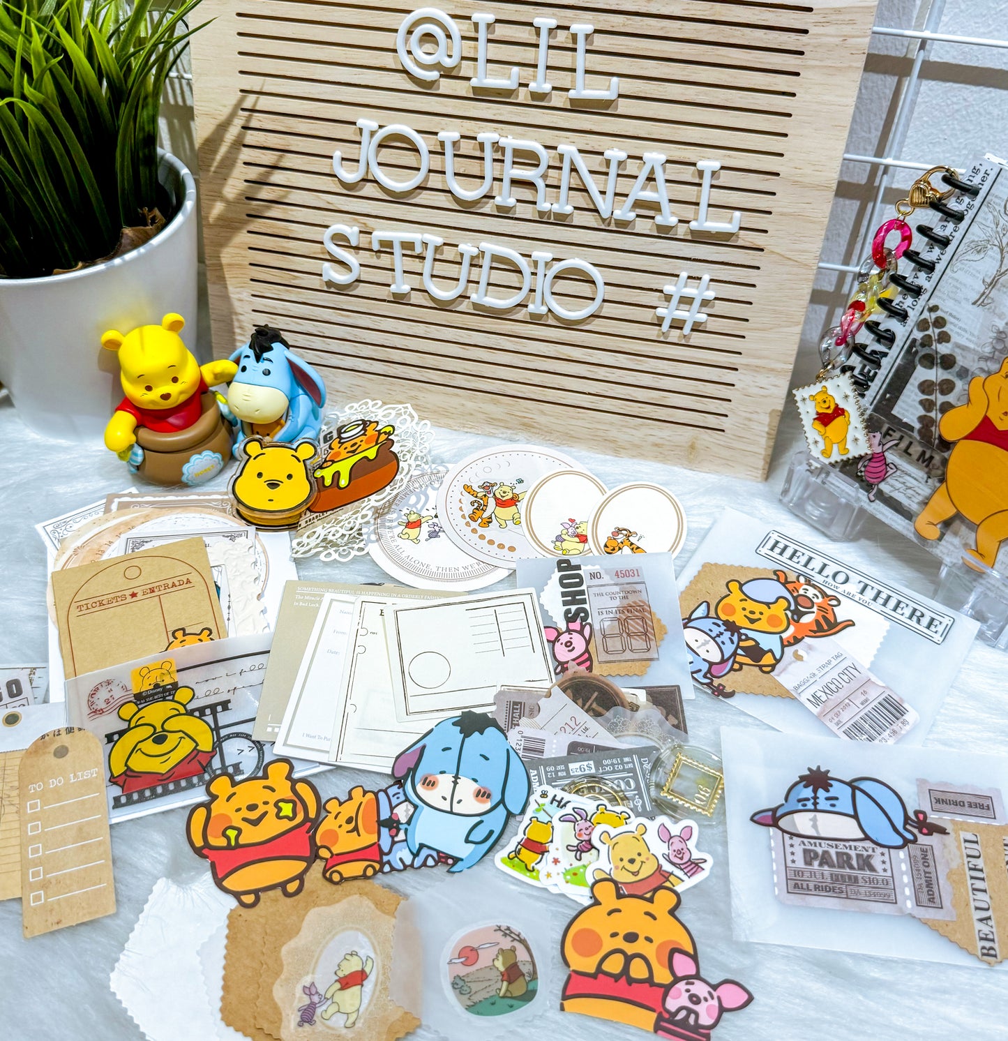 *No Frills* Adventure Pooh Ephemera Kit