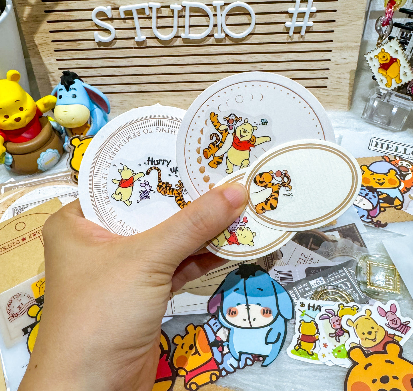 *No Frills* Adventure Pooh Ephemera Kit