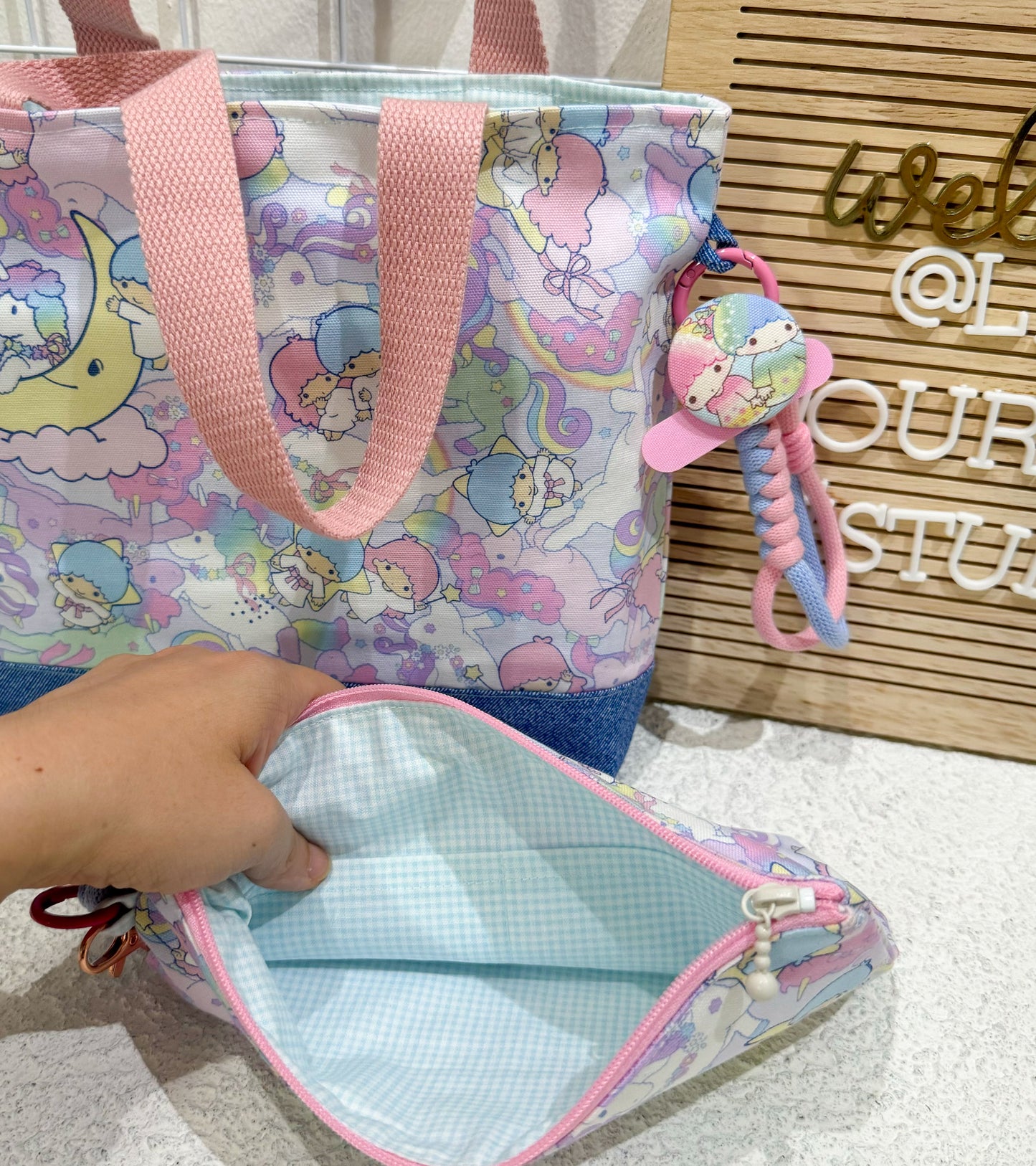 Unicorn Little Twinstar Everyday Lunch Tote & Pouch Set