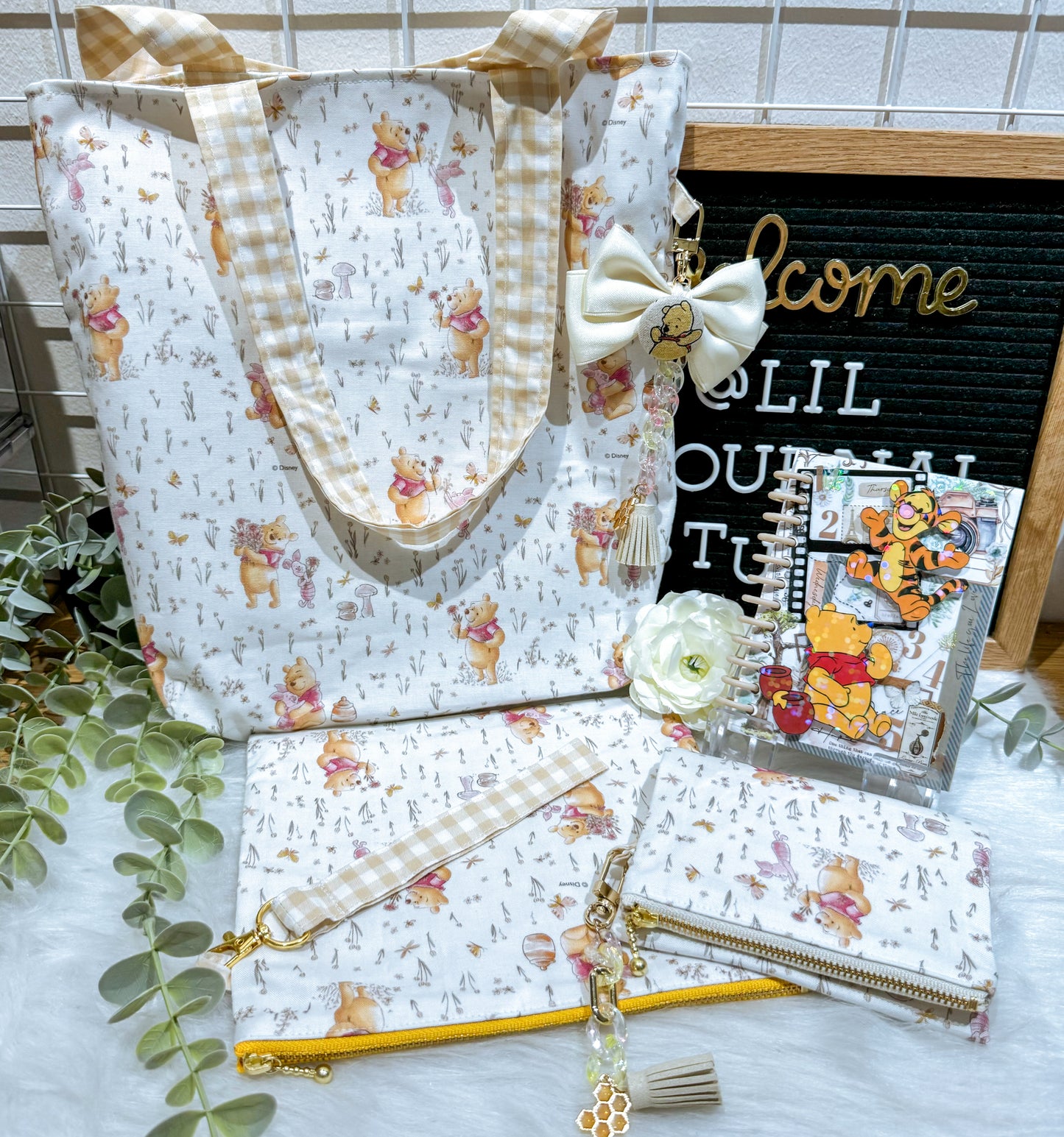Limited Ed. Gingham Garden Pooh Set