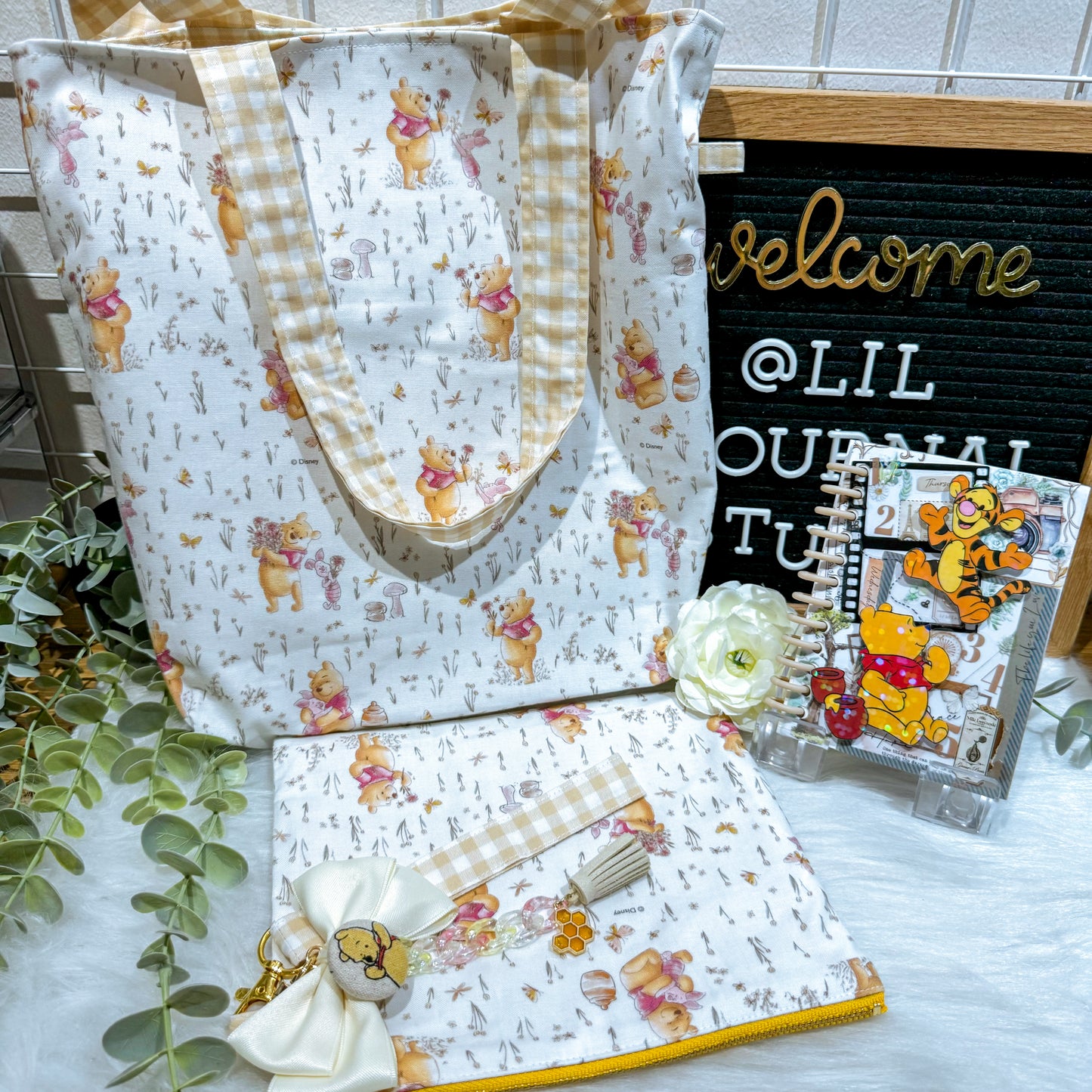 Limited Ed. Gingham Garden Pooh Set