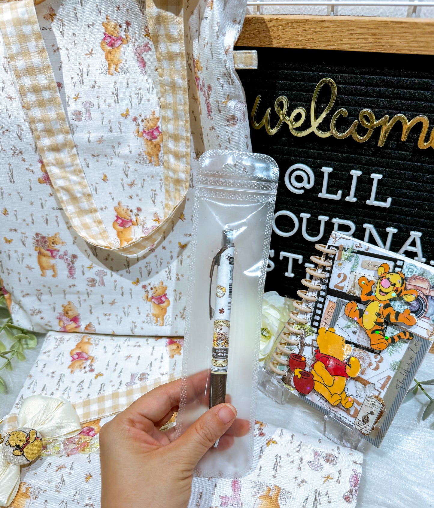 Limited Ed. Gingham Garden Pooh Set