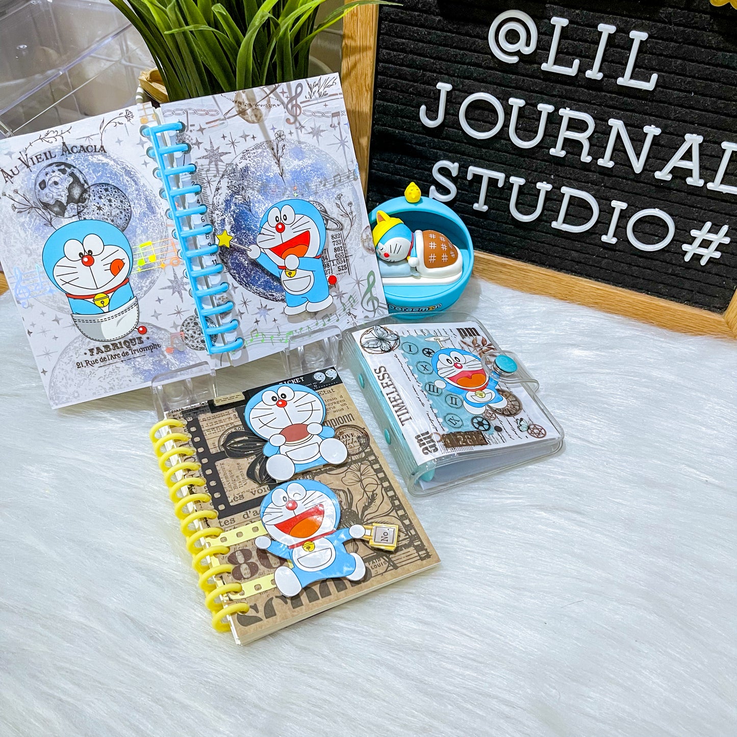 B7 Character Travel Notebook - Doraemon Enchanted Garden