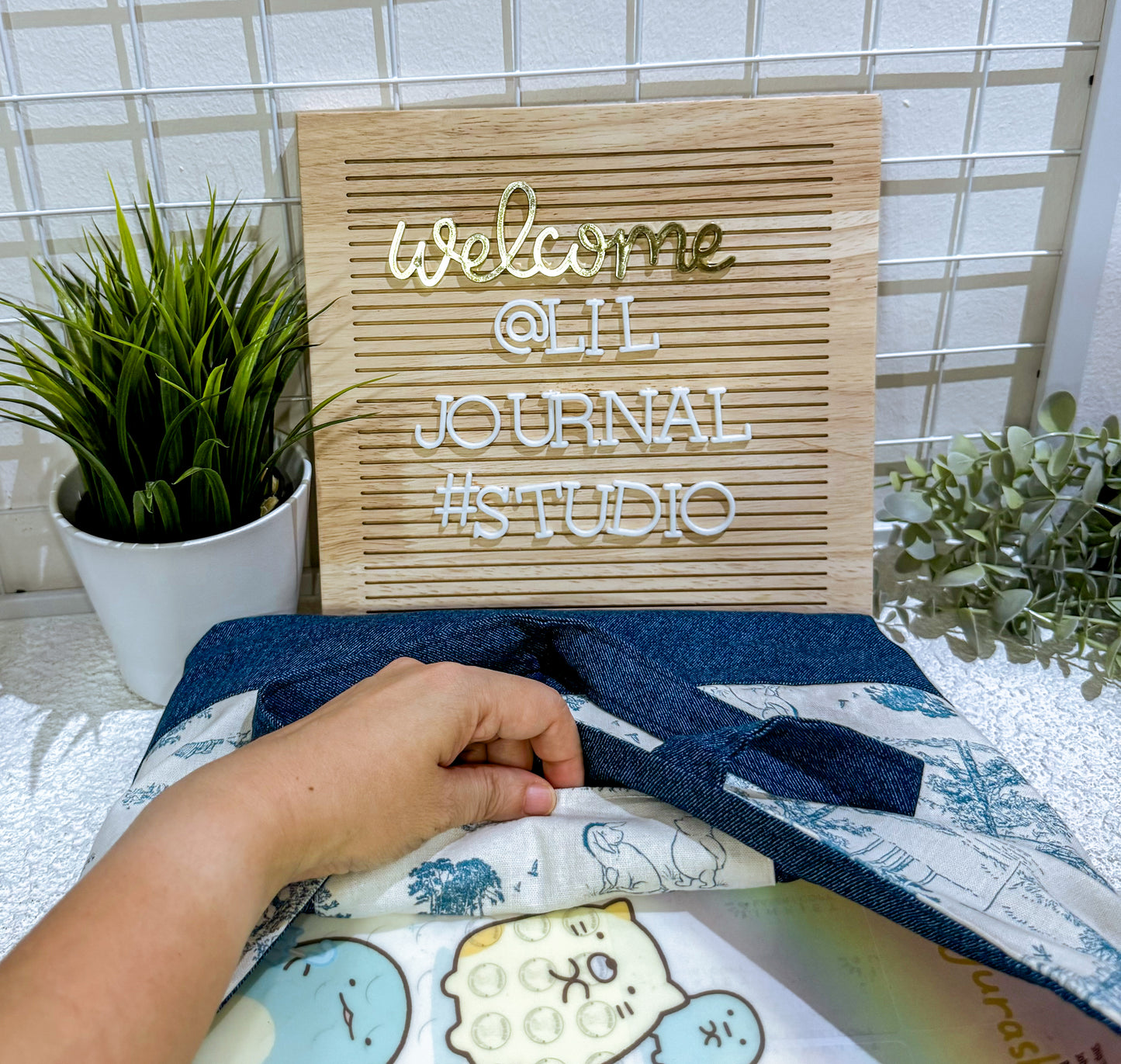 Pooh Denim Garde of Love Big Tote Bag