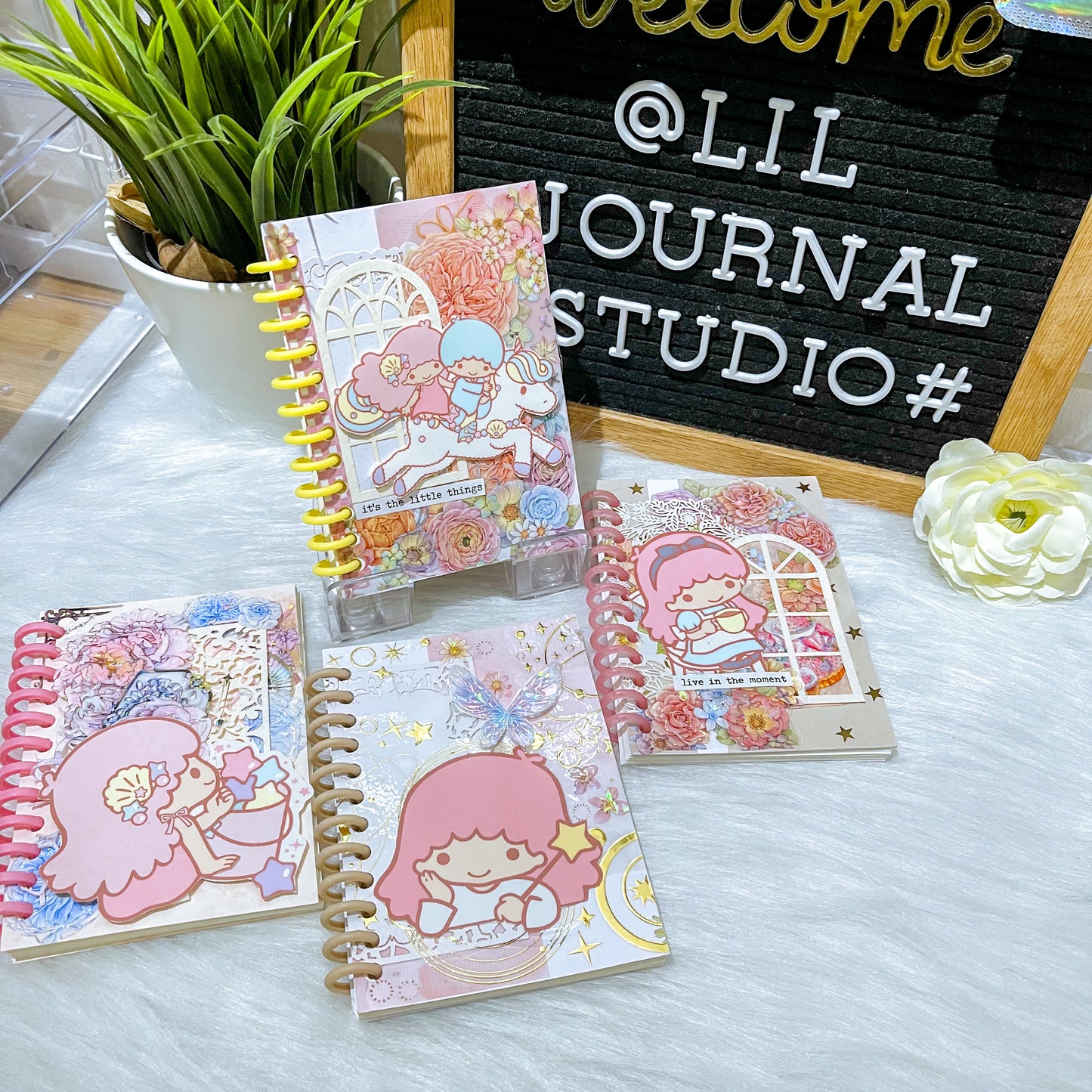 B7 Character Travel Notebook - Little Twin Stars Garden
